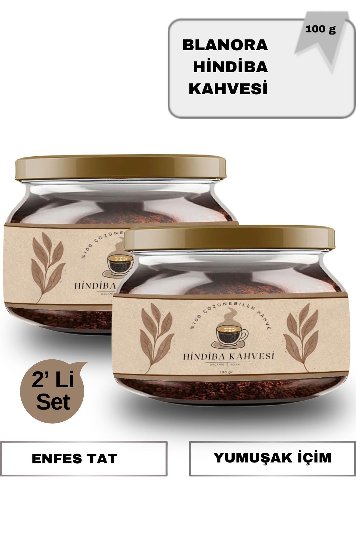 Blanora 2 Adet Hindiba Kahvesi 2x 100 gr