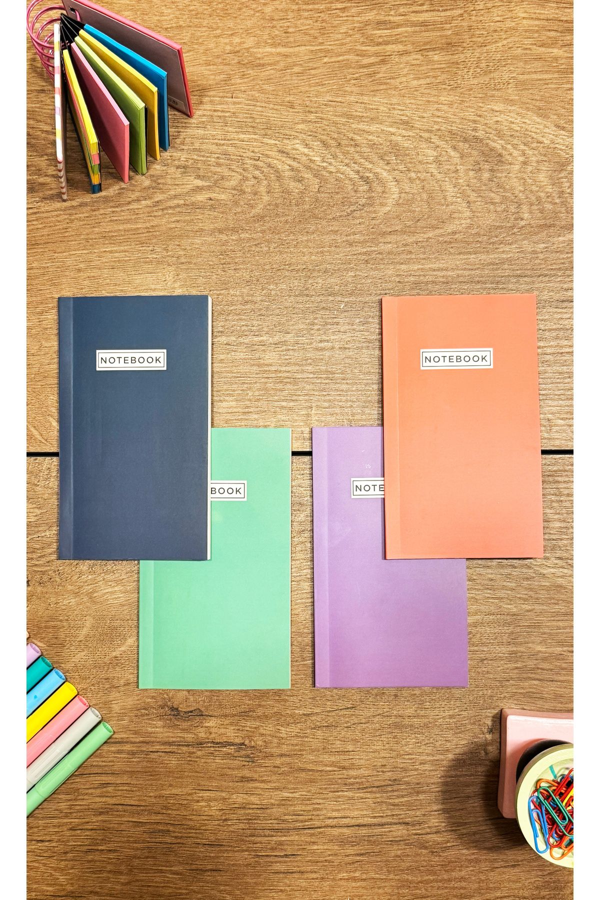 Fly Notes-10X15 cm 64 Pages Unlined School Notebook Set - Mini Notepad, Unlined Series 5