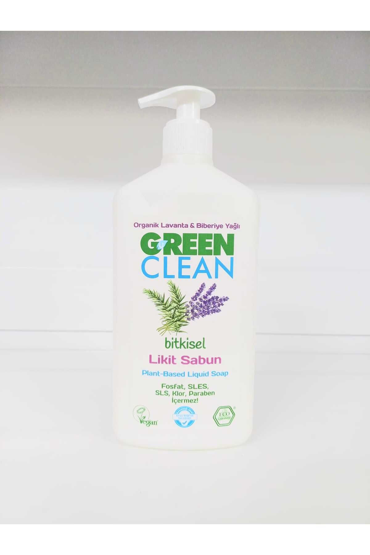 Green Clean Bitkisel Lavanta & Biberiye Yağlı Likit Sabun 500 ml