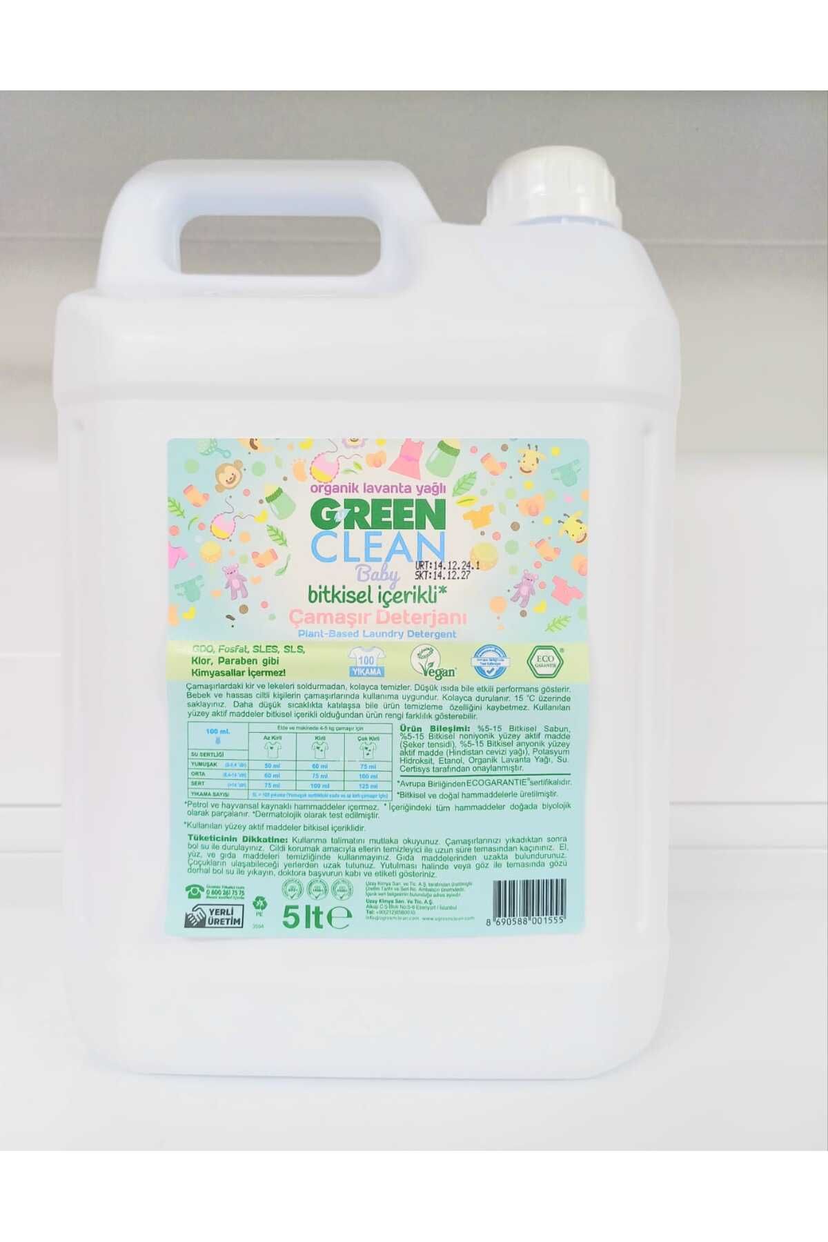 Green Clean Baby Bitkisel Lavanta Yağlı Çamaşır Deterjanı 5000 ml