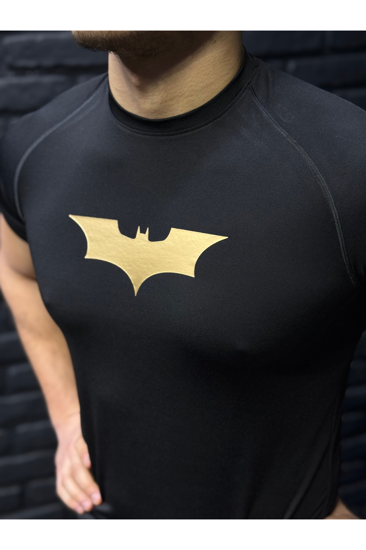 YHM Kısa Kollu Altın Batman Compression Tshirt - Fiyatı, Yorumları