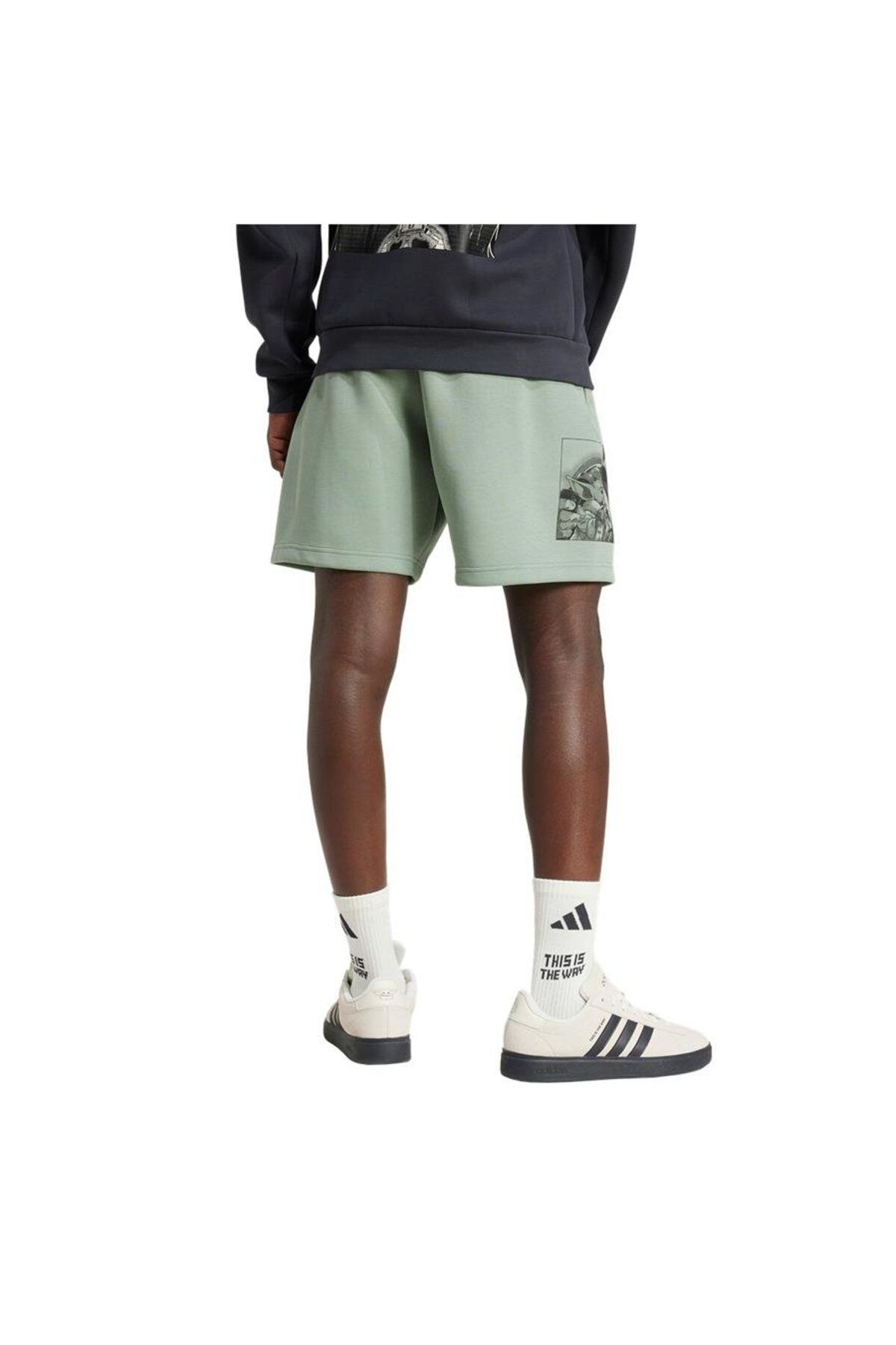 adidas-Adidas Ji5722-E Men's Green Shorts and Capri Set - m Sw Tm Sho 3