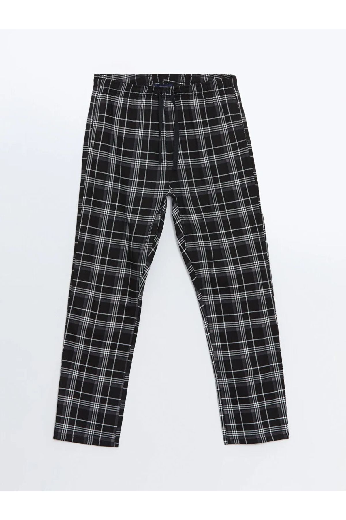 LC Waikiki-Black Standard Fit Plaid Men's Pajama Bottom 4