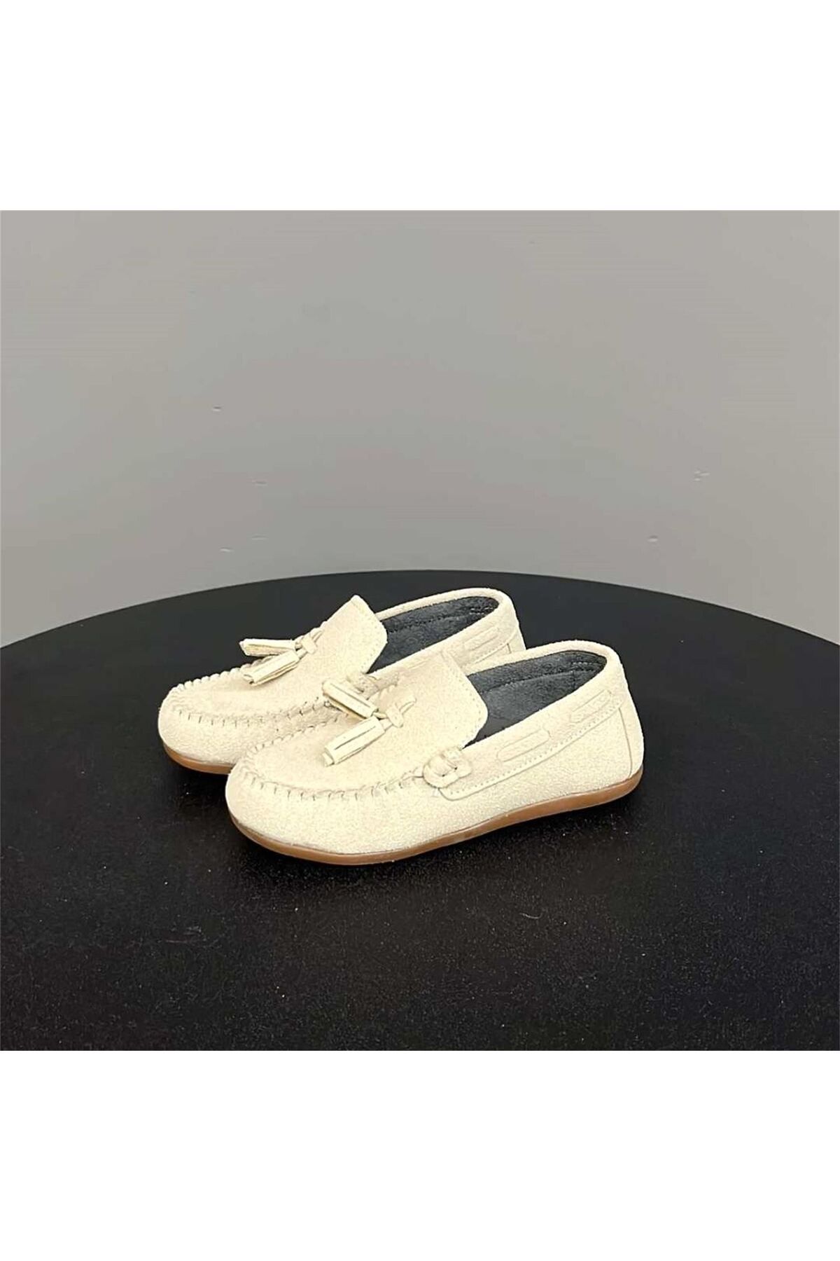 jadeer-Sema Boys' Suede Shoes Beige 26-30 Sb124 1