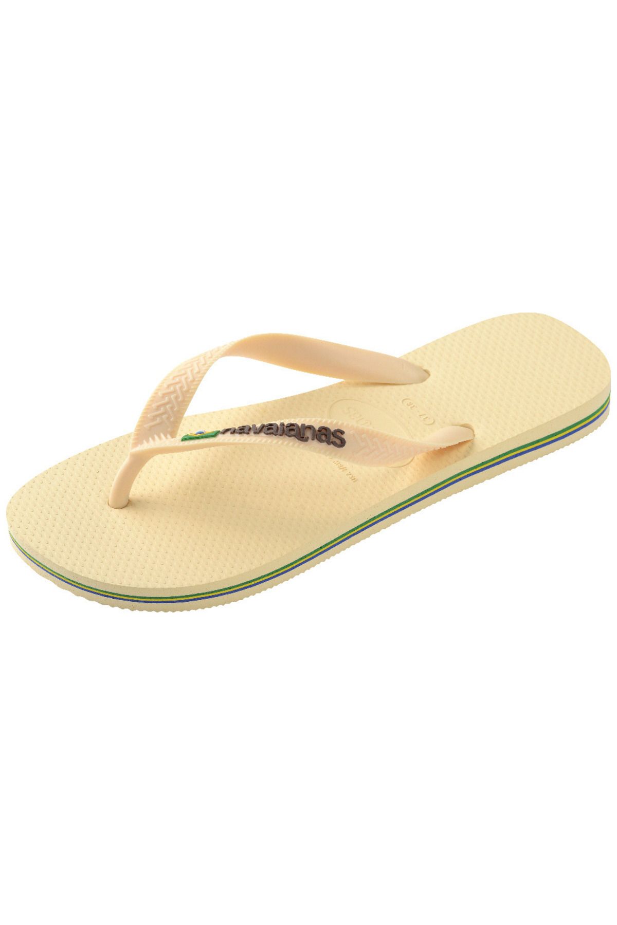 Havaianas-Slapi pentru femei cu logo-ul Braziliei Buttercream 4