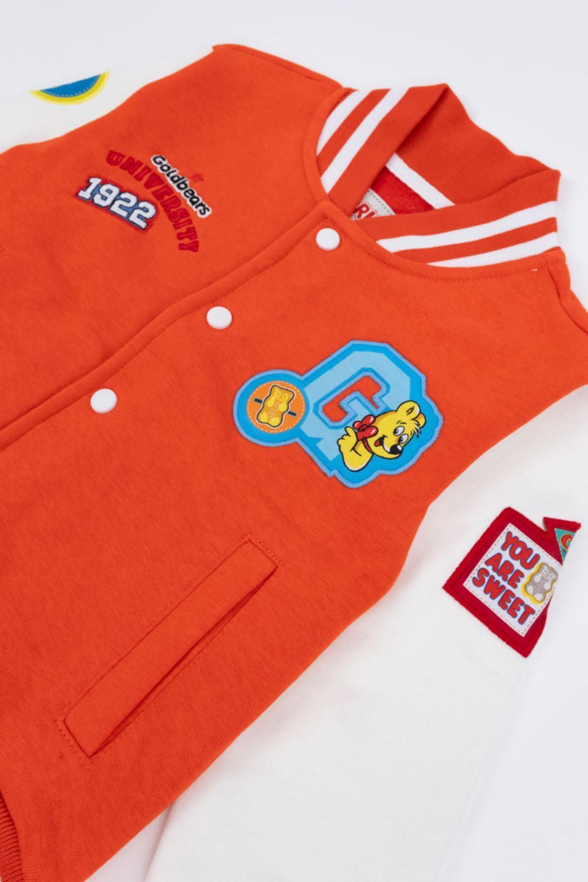 Haribo-4-10 Years Licensed Unisex Children's College Jacket -Orange- 3
