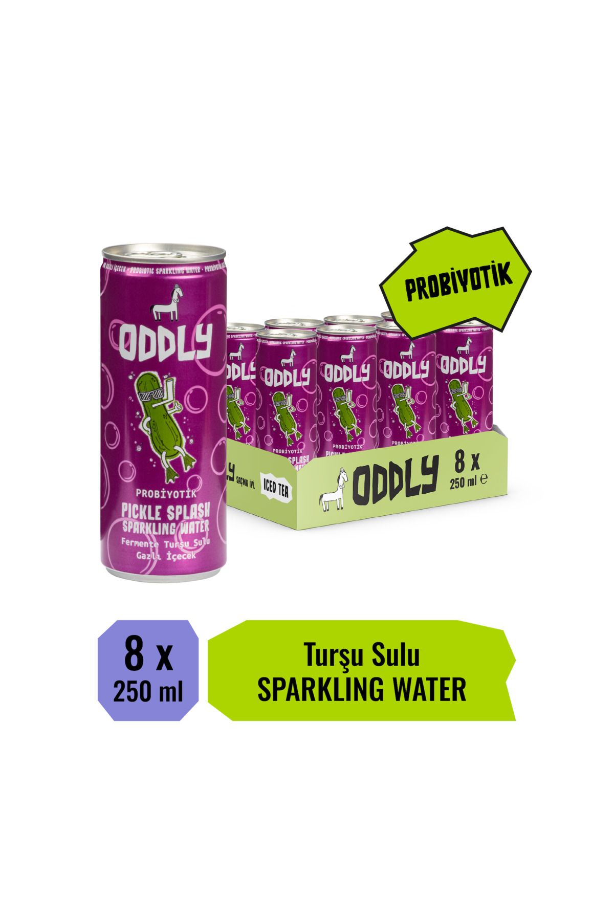 ODDLY PICKLE SPLASH TURŞU SUYU KUTU 250 ML X 8 ADET