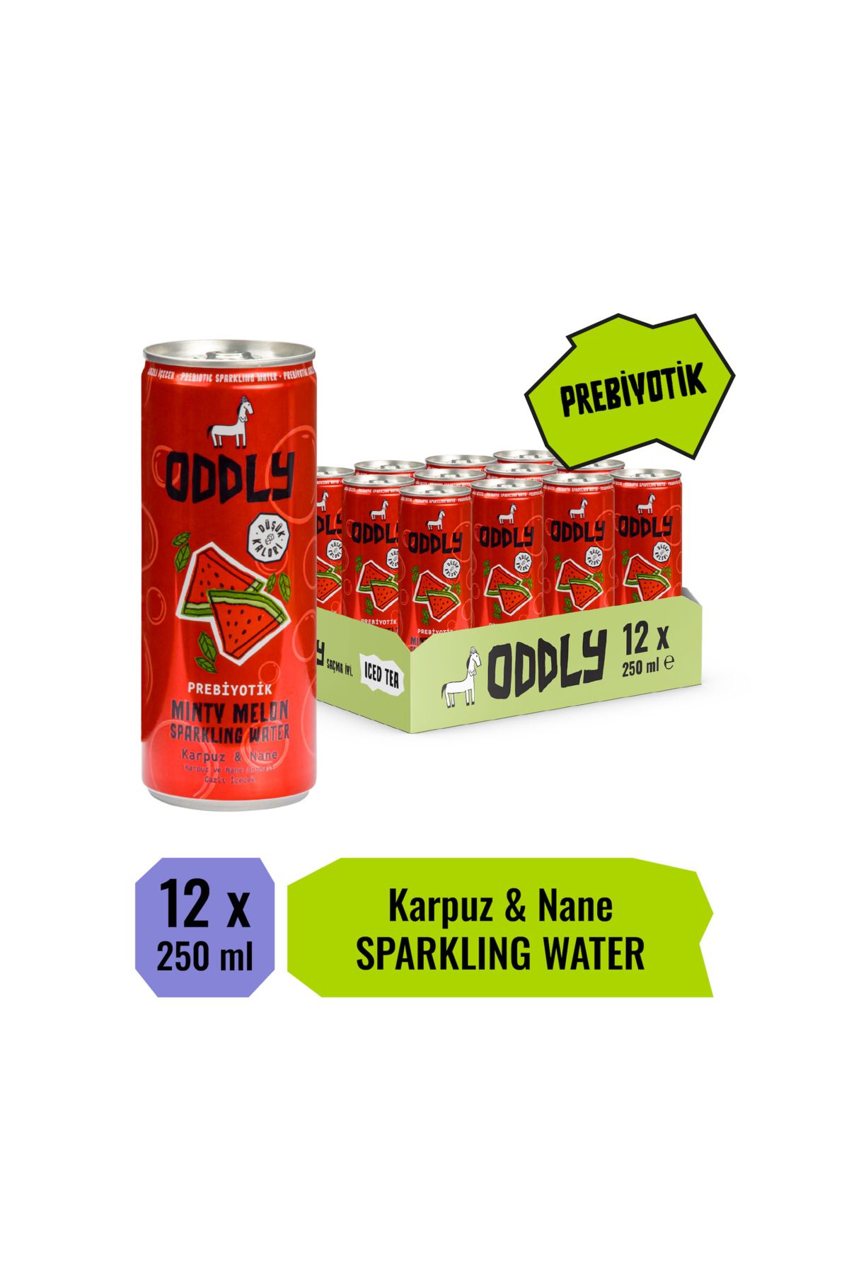 ODDLY MINTY MELON KARPUZ NANE KUTU 250 ML X 12 ADET