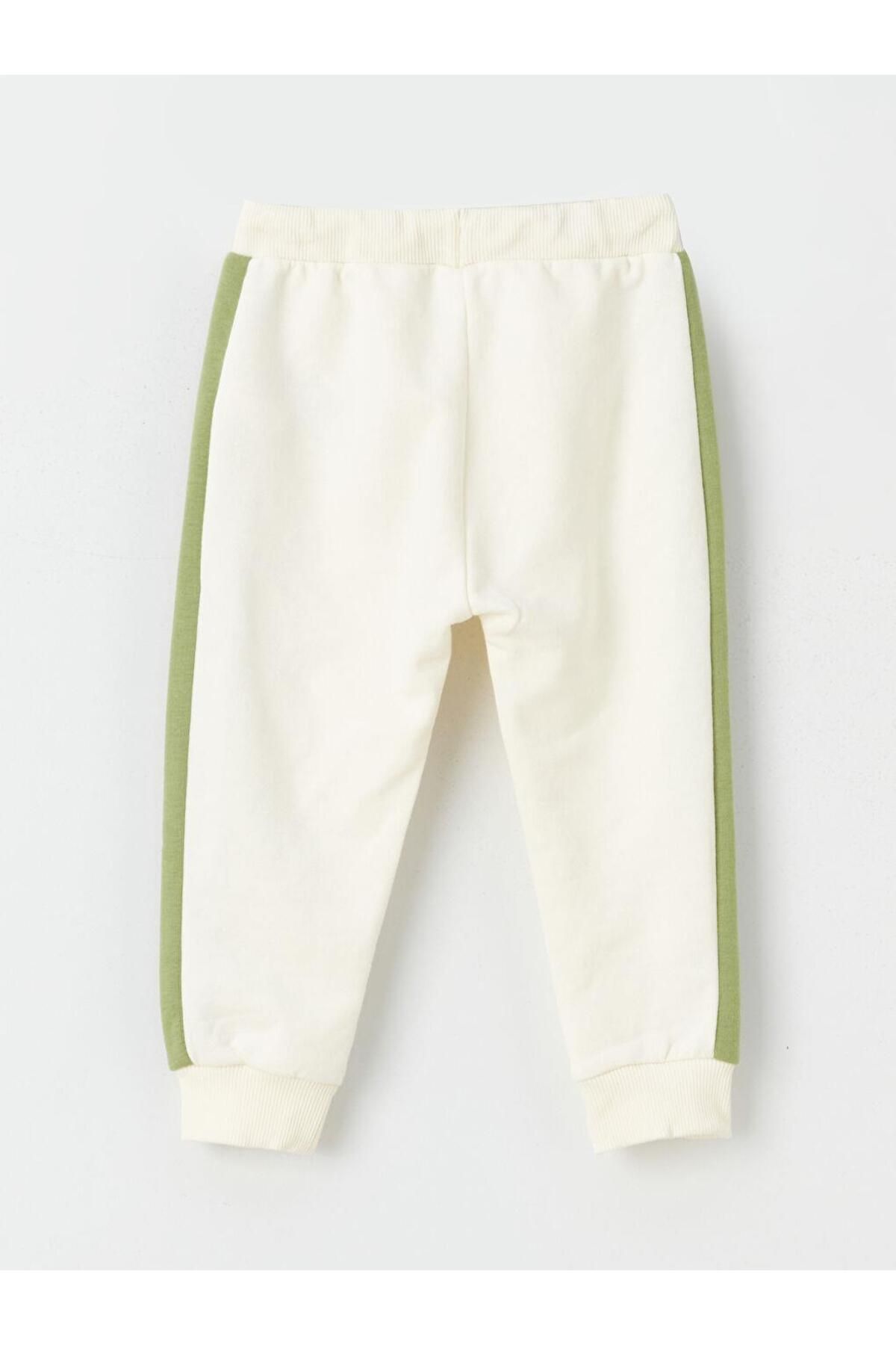 LC Waikiki-Elastic Waist Nostalgic Monkey Printed Baby Boy Tracksuit Bottom (Old) 4