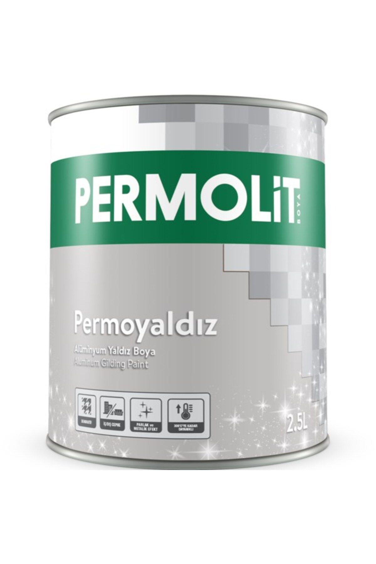 Permolit Permoyaldız Alüminyum Yaldız Boya 0,375 LT