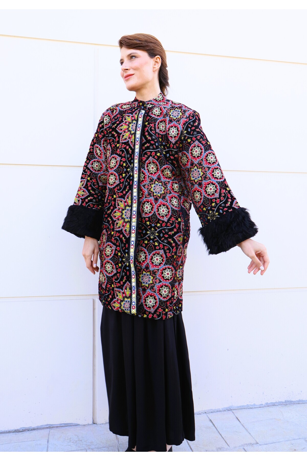 Su Koleksiyon  Rumi Palto - Tasarım Palto - Görsel 5