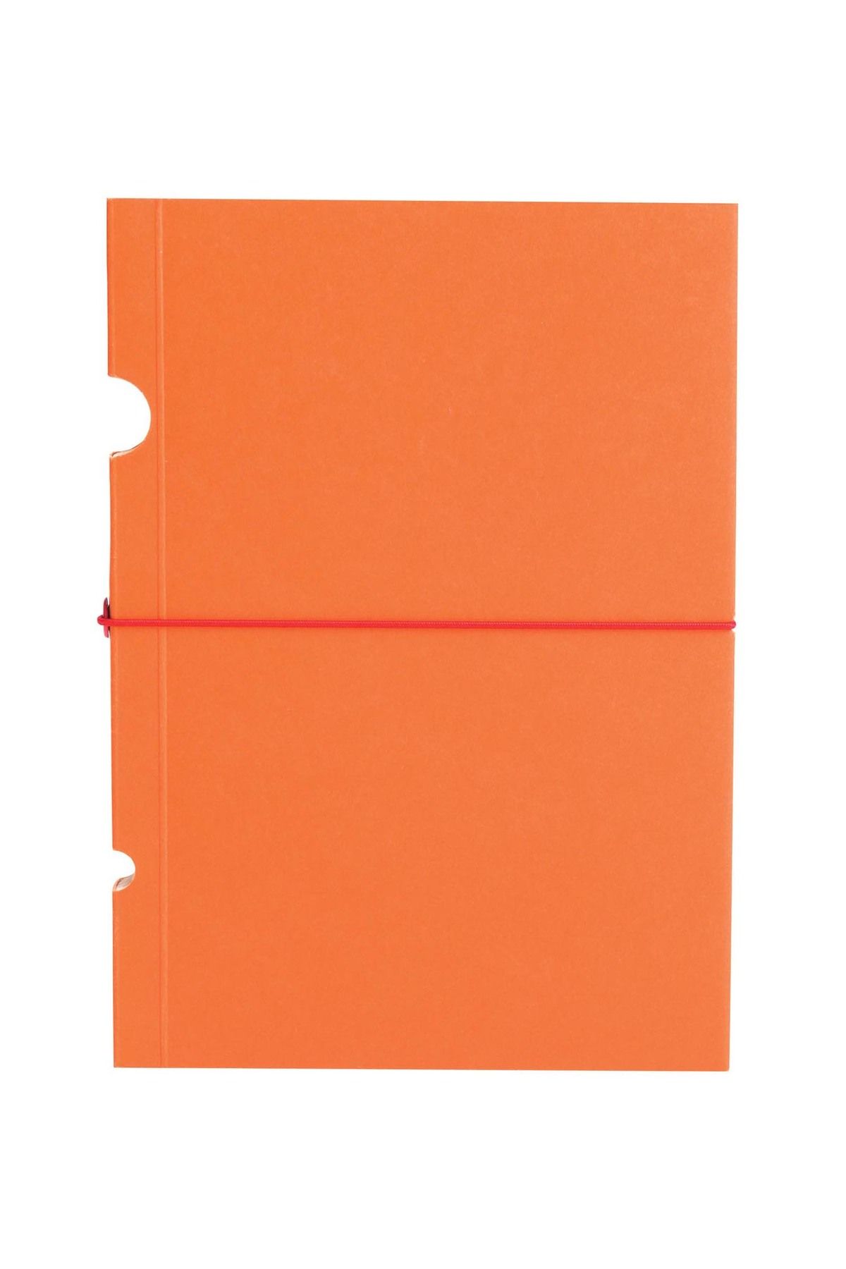 Paper-Oh-Buco Orange B7 Unlined Elastic Band Closure Notebook (Pack of 2) 2