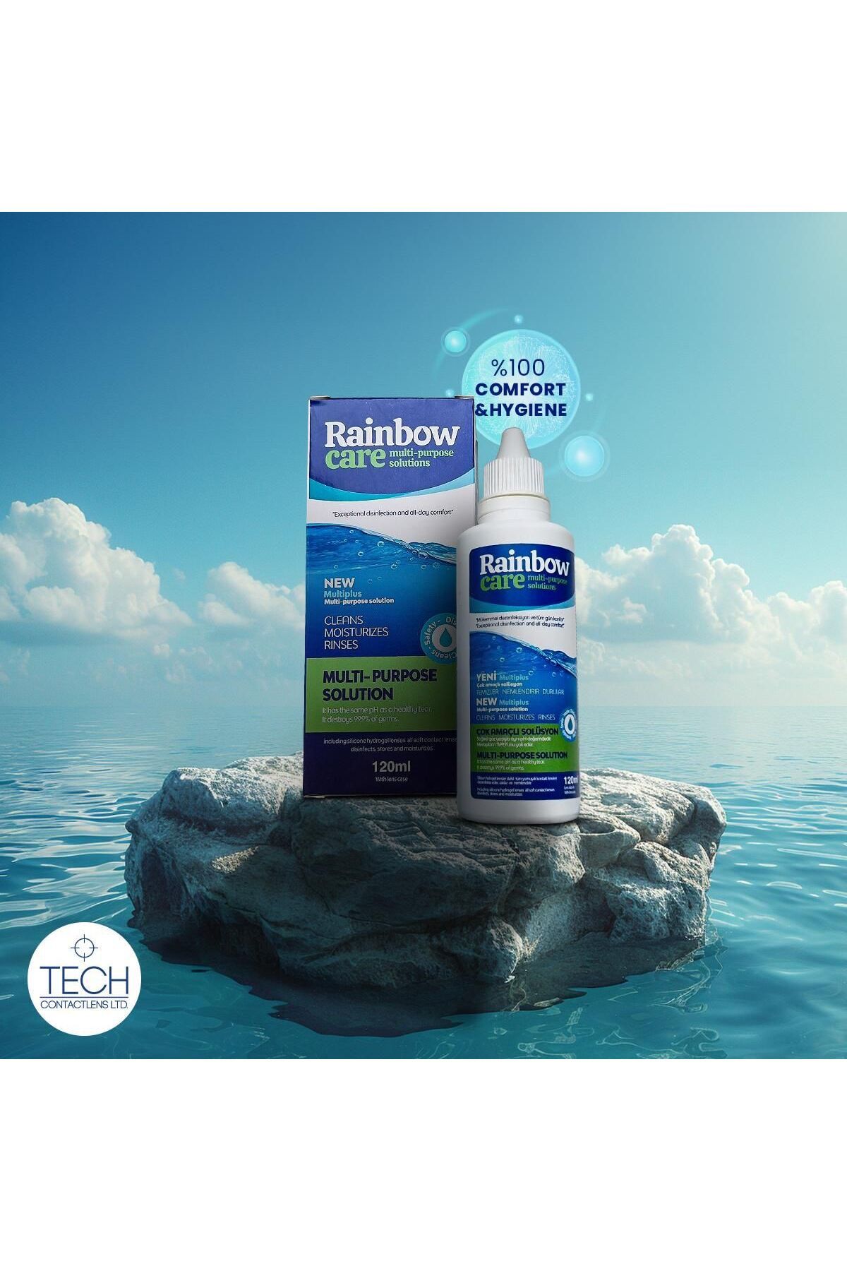 Rainbow Care 360 ml Çok Amaçlı Kontak Lens Bakım Solüsyonu