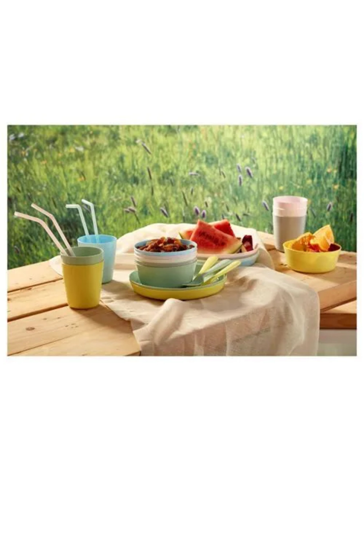 IKEA Premium Ürün Kaliteli Üretim Dayanıklı Kullanışlı Pratik Çocuk Bardak Tabak Kaşık Kase Setleri KALAS fotoğrafı 4 (önizleme)