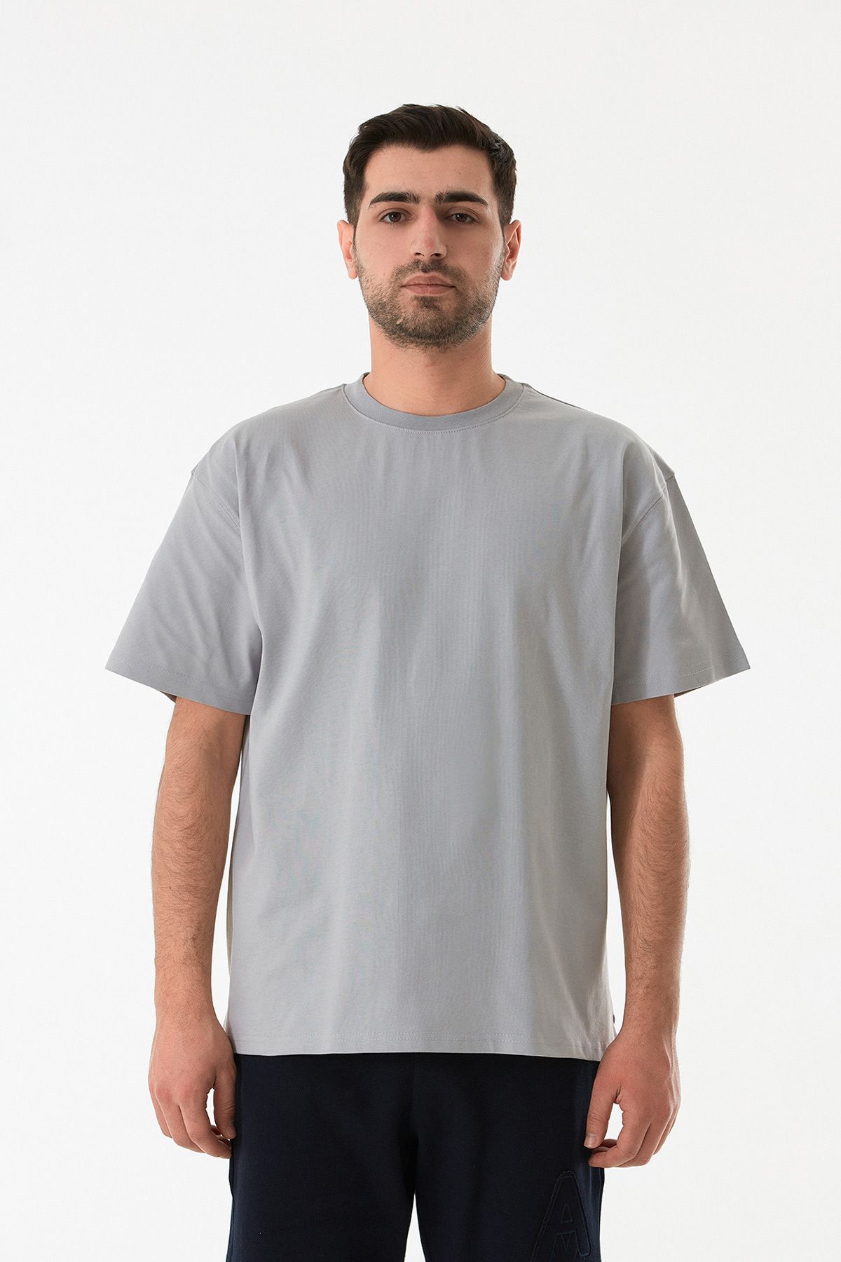 Fulla Moda-Μπλουζάκι Basic Crew Neck Oversize 7