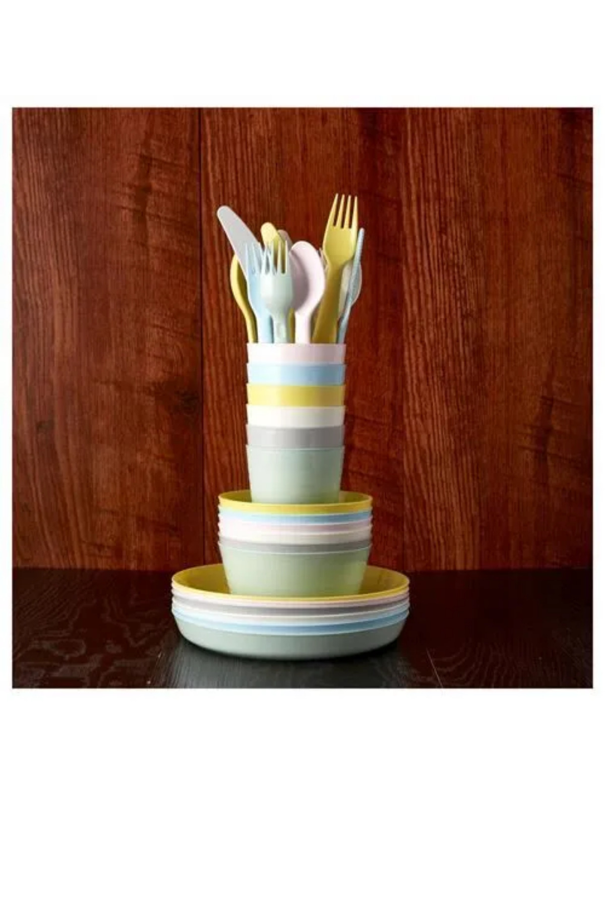 IKEA Premium Ürün Kaliteli Üretim Dayanıklı Kullanışlı Pratik Çocuk Bardak Tabak Kaşık Kase Setleri KALAS fotoğrafı 5 (önizleme)