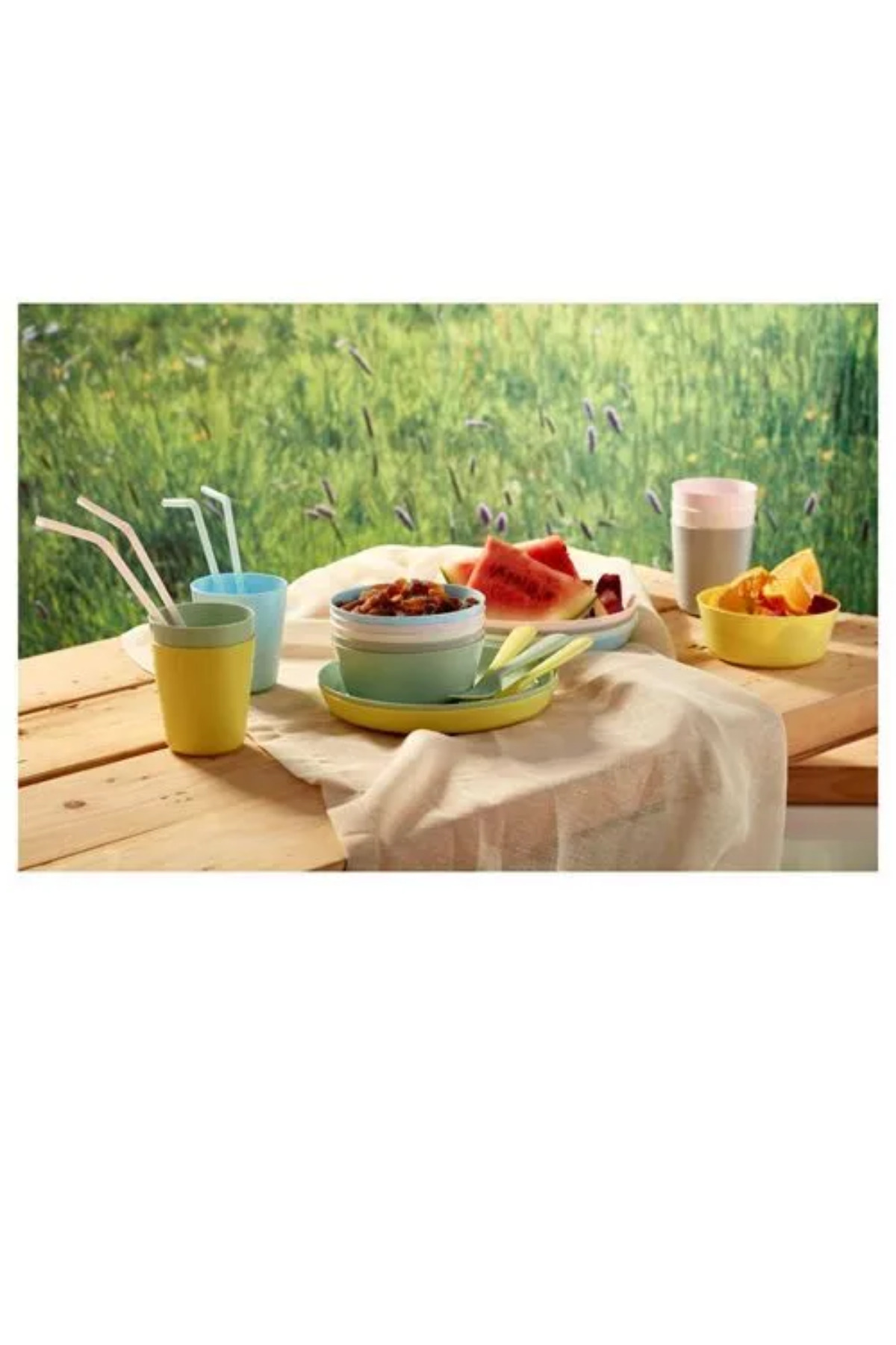 IKEA Premium Ürün Kaliteli Üretim Dayanıklı Kullanışlı Pratik Çocuk Bardak Tabak Kaşık Kase Setleri KALAS fotoğrafı 4 (önizleme)