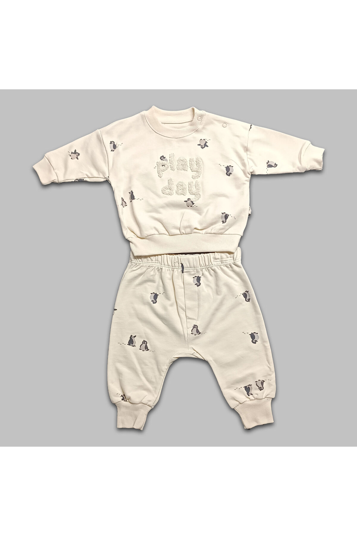 Baskılı Erkek Bebe 2' Li Takım ( 6-18 Ay )