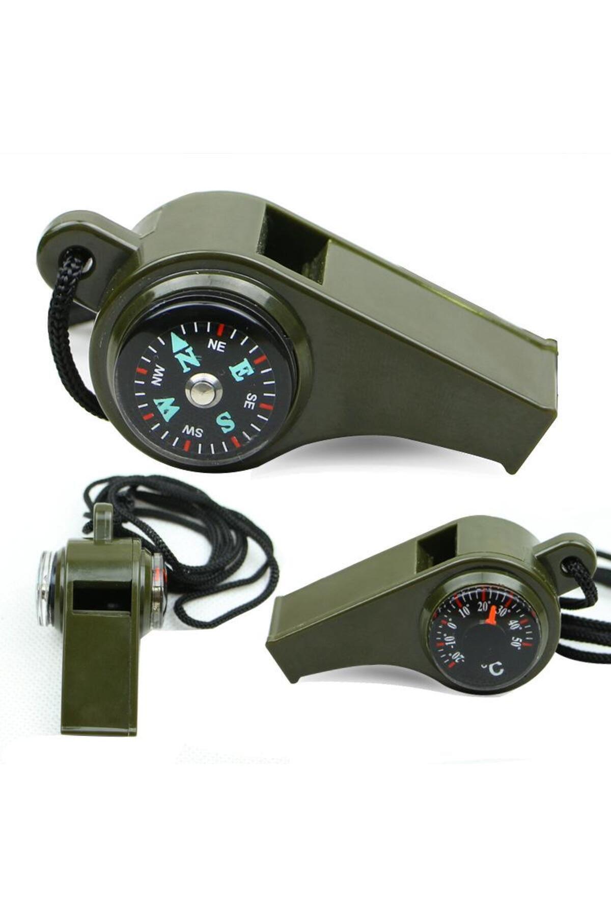 KYLE XM Yüksek Sesli Termometreli Ve Pusulalı Arama Kurtarma Ve Deprem Çantası Için Düdük