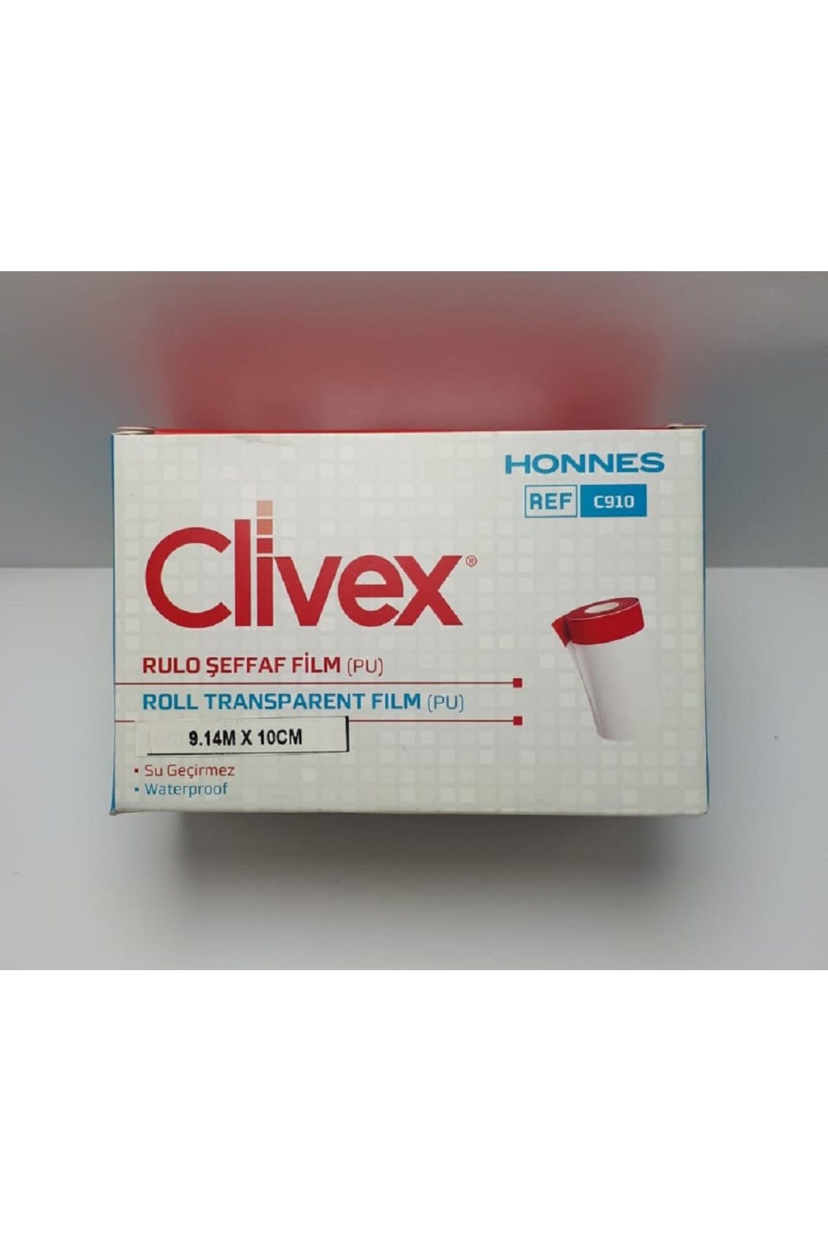 CLİVEX Clivex 10cm x 9.14 metre PU Şeffaf Su Geçirmez Film Yara Örtüsü C910