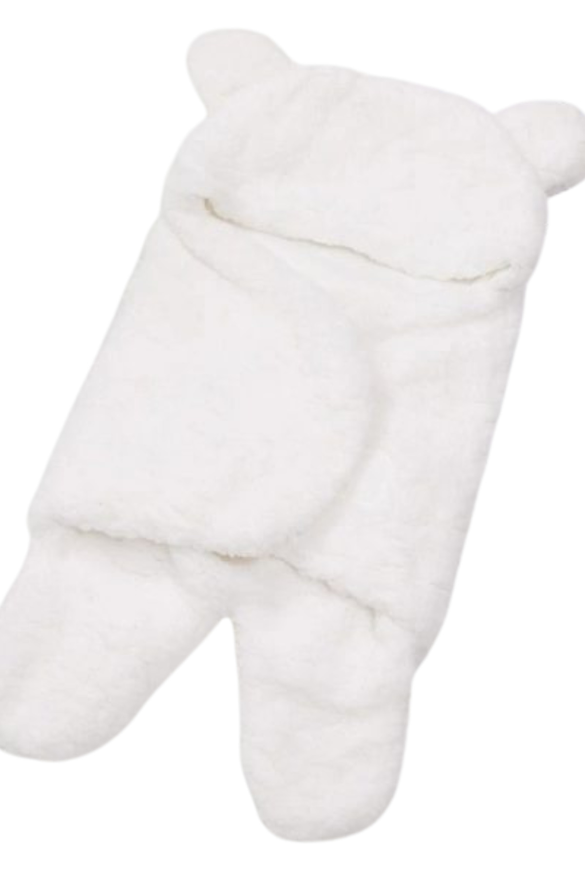 İpek Tekstil 0-6 Aylık Bebek Için,astarlı Kundak Ve Uyku Tulumu Kapüşonlu Wellshoft Örme Kumaş Peluş Battaniye fotoğrafı 3 (önizleme)