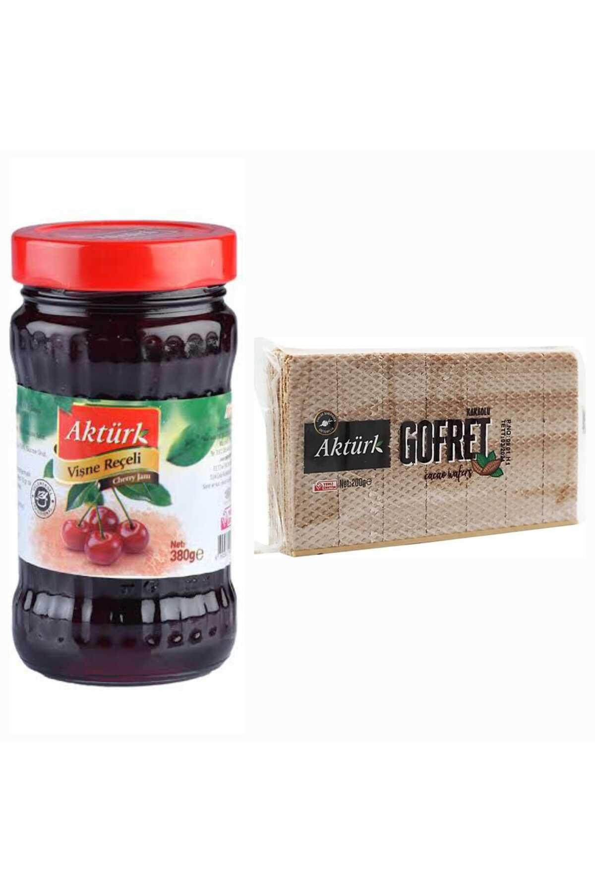 Aktürk AKTÜRK 380 GR VİŞNE REÇELİ VE 200 GR AKTÜRK KAKAOLU GOFRET
