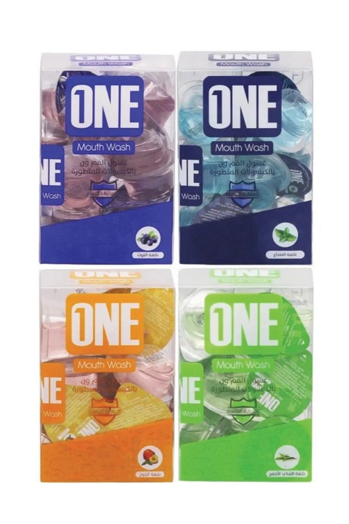 ONE-Advanced Mouthwash with Raspberry Flavor 20 capsules15 ml X 2 6