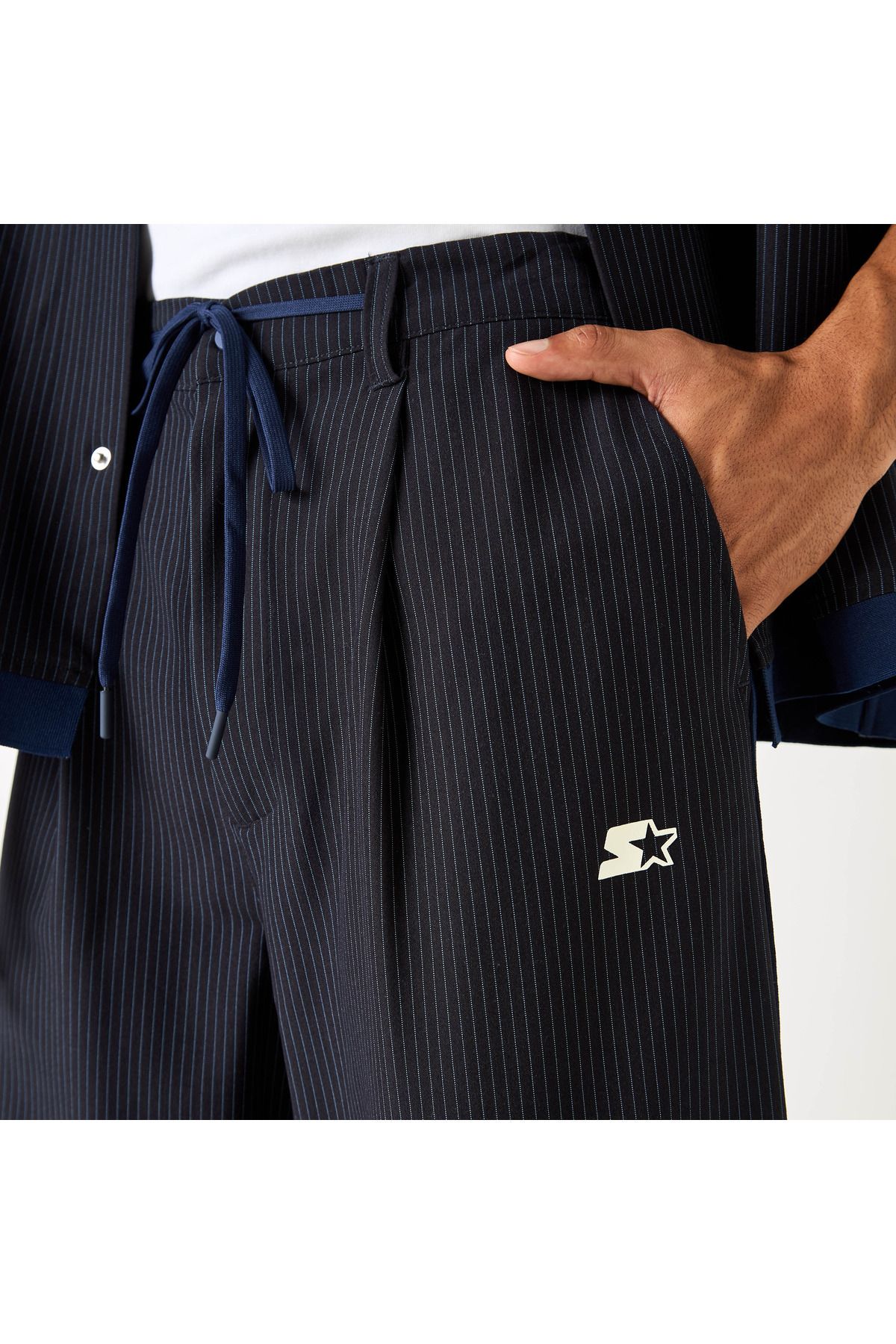Starter-Striped Regular Fit Pants With Drawstring Closure And Pockets 3