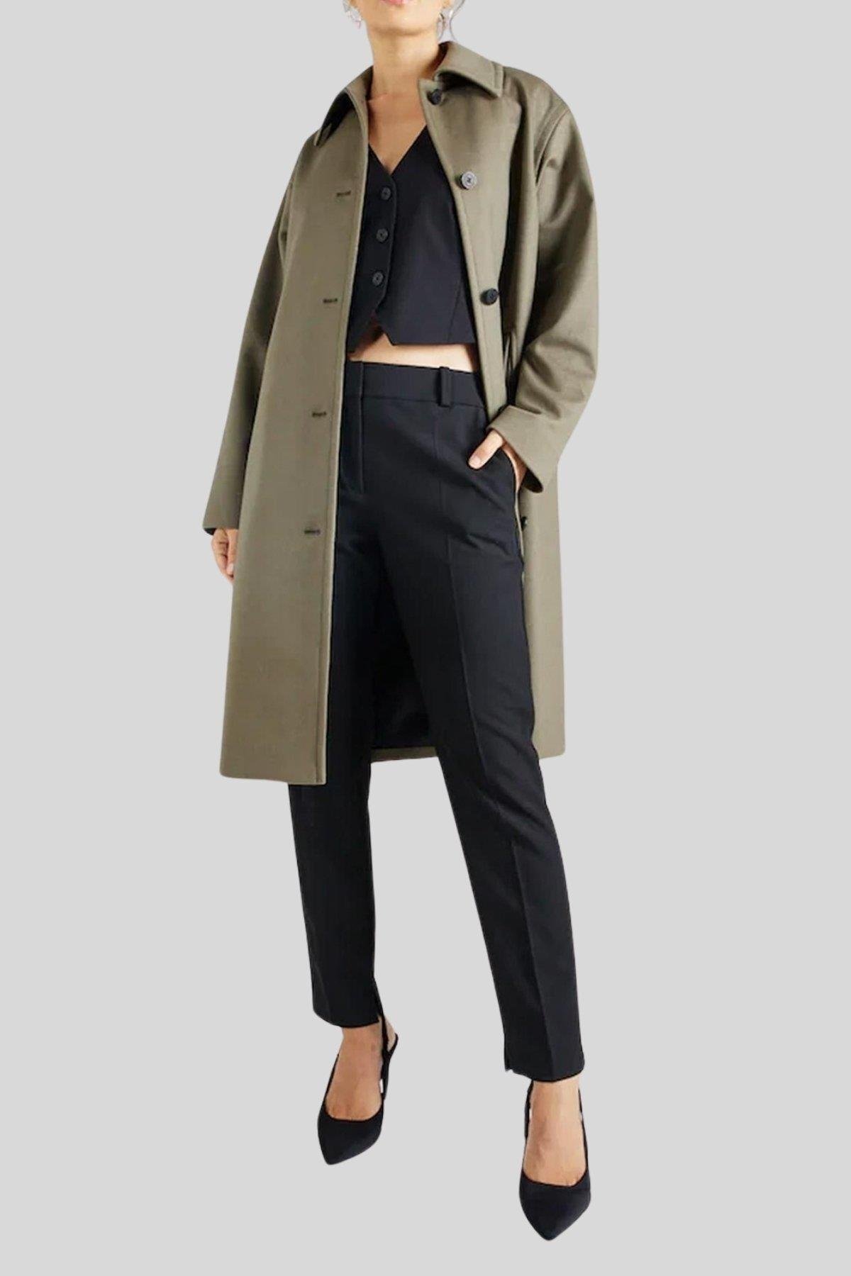 HUGO  Palto Marcado Haki - Görsel 2