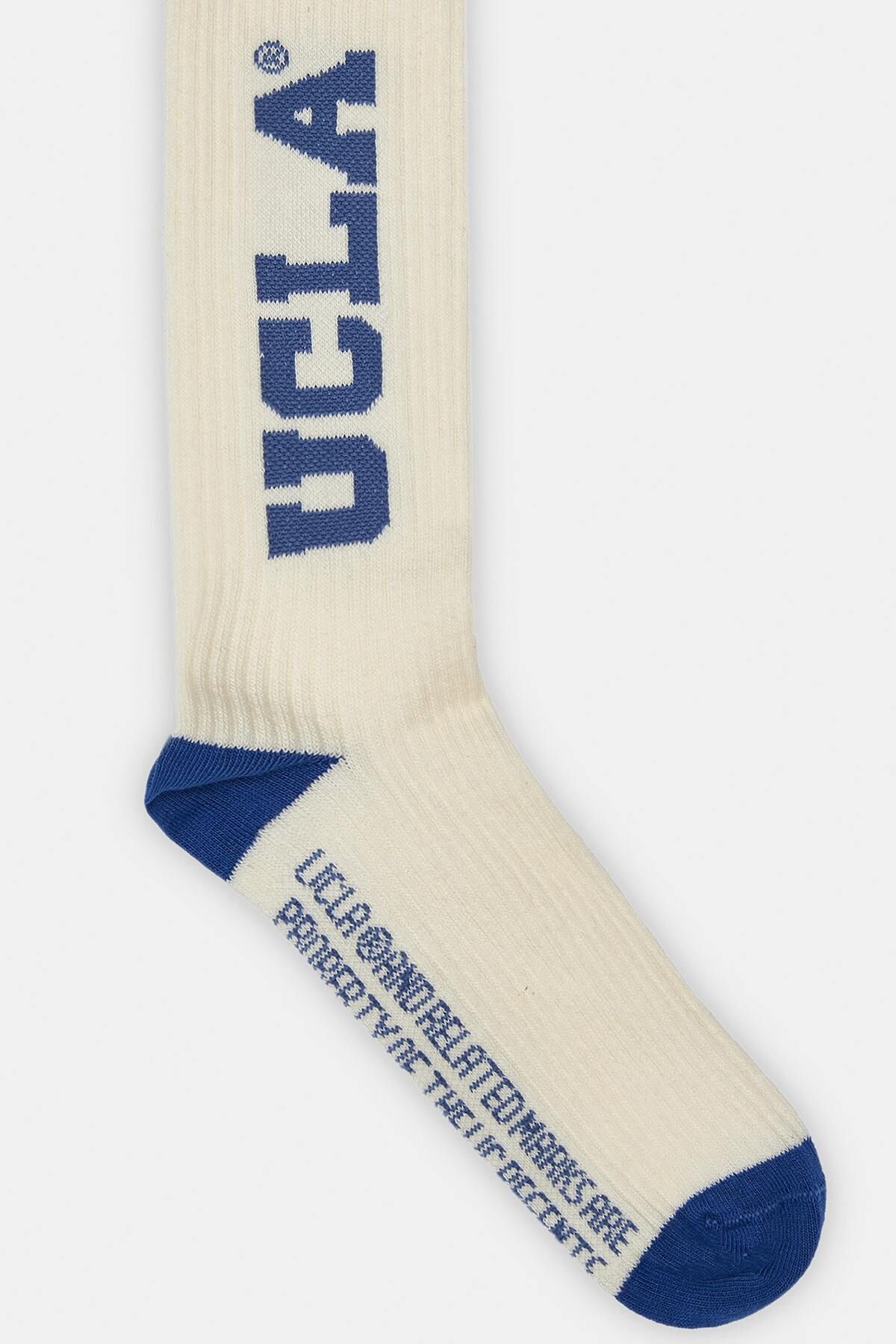 UCLA-Romelos Yellow - Blue Long Jacquard Standard Fit Women's Socks 4