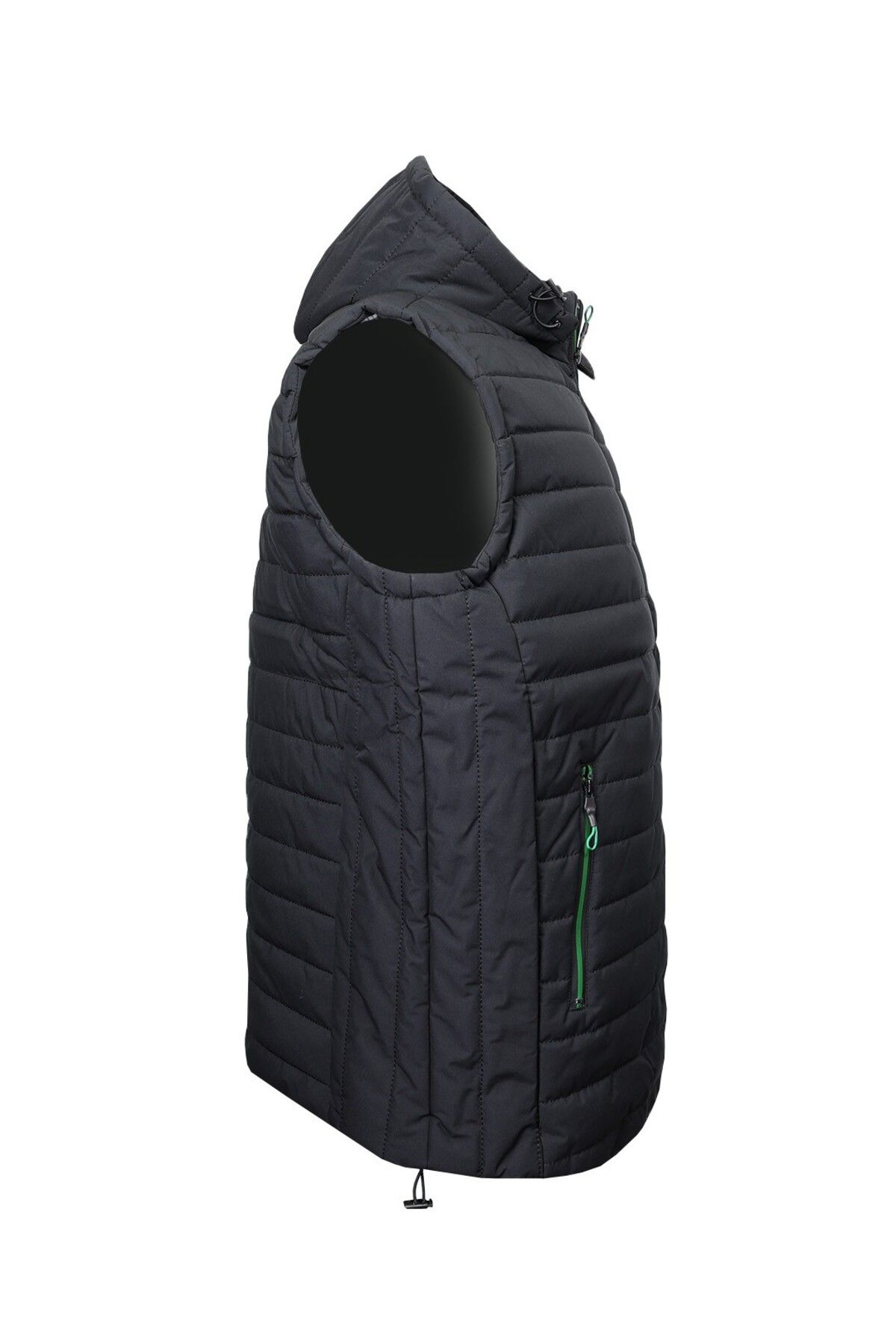 tambattal-Plus Size Padded Black Sports Vest No Tech 5