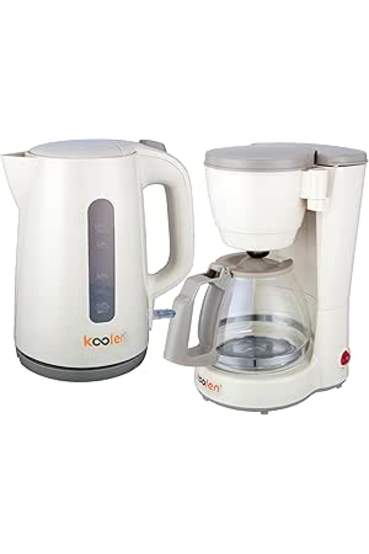 Koolen-2 In 1 Breakfast Set - 1.7 Liter Water Boiler, 2200 Watts With 6 Cup Coffee Maker , 600 Watts 1