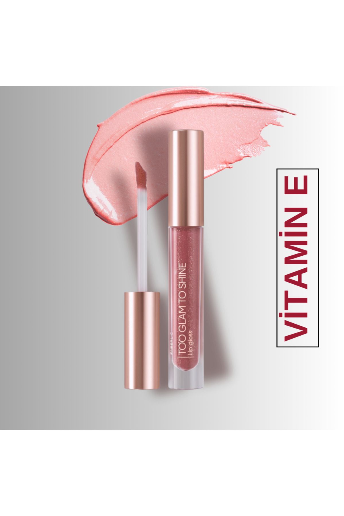 Faberlic-Lip Gloss Too Glam to Shine, Soft Peach Shade 1