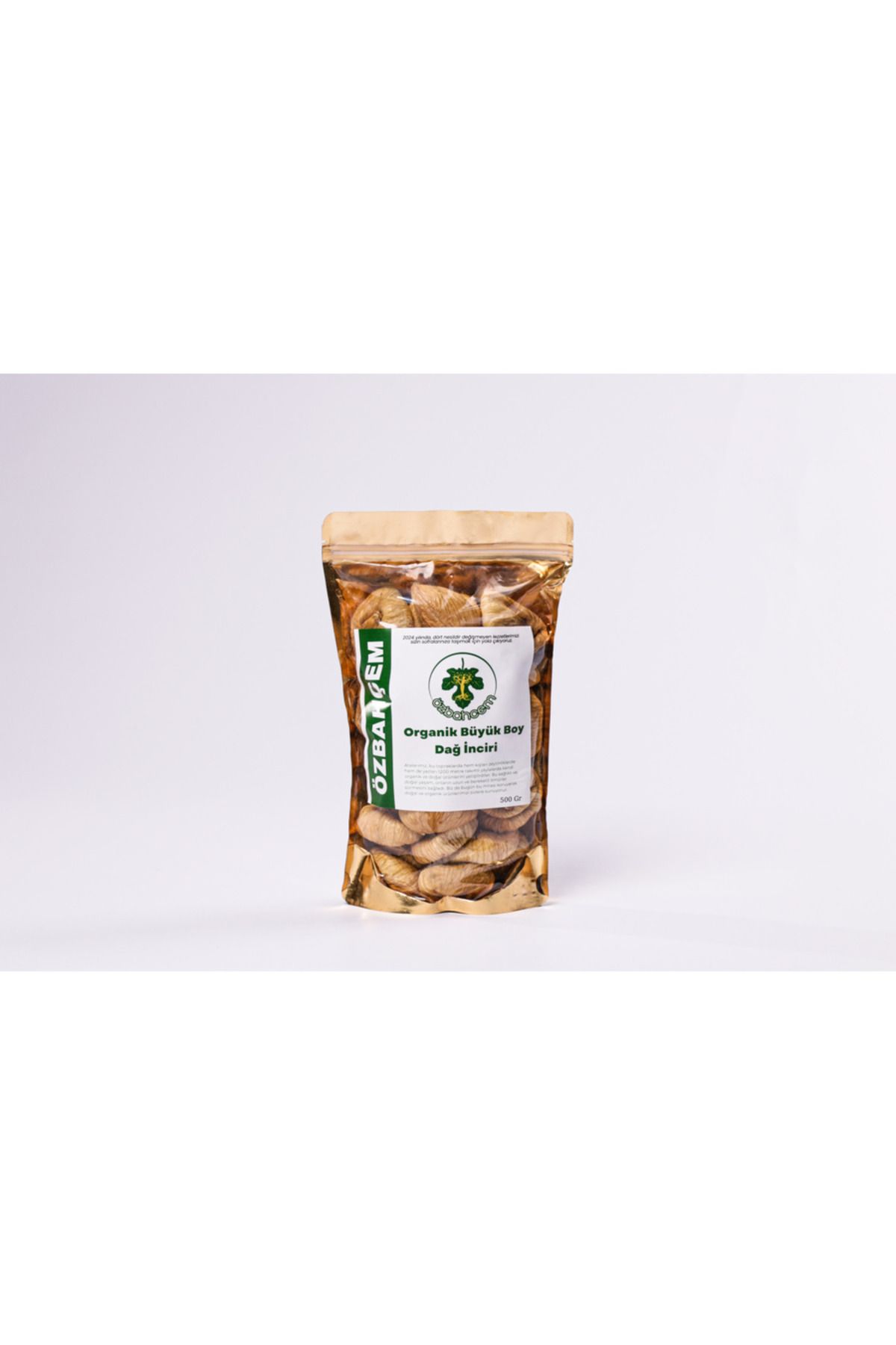 ÖZBAHCEM Organik Büyük Boy Kuru Incir (36-40 KALİBRE) 500 gr