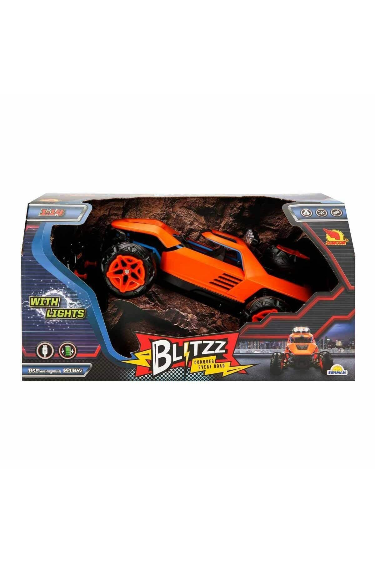 OEM 4678 1:14 Suncon Blitzz USB Şarjlı Işıklı Uzaktan Kumandalı Araba 32 cm