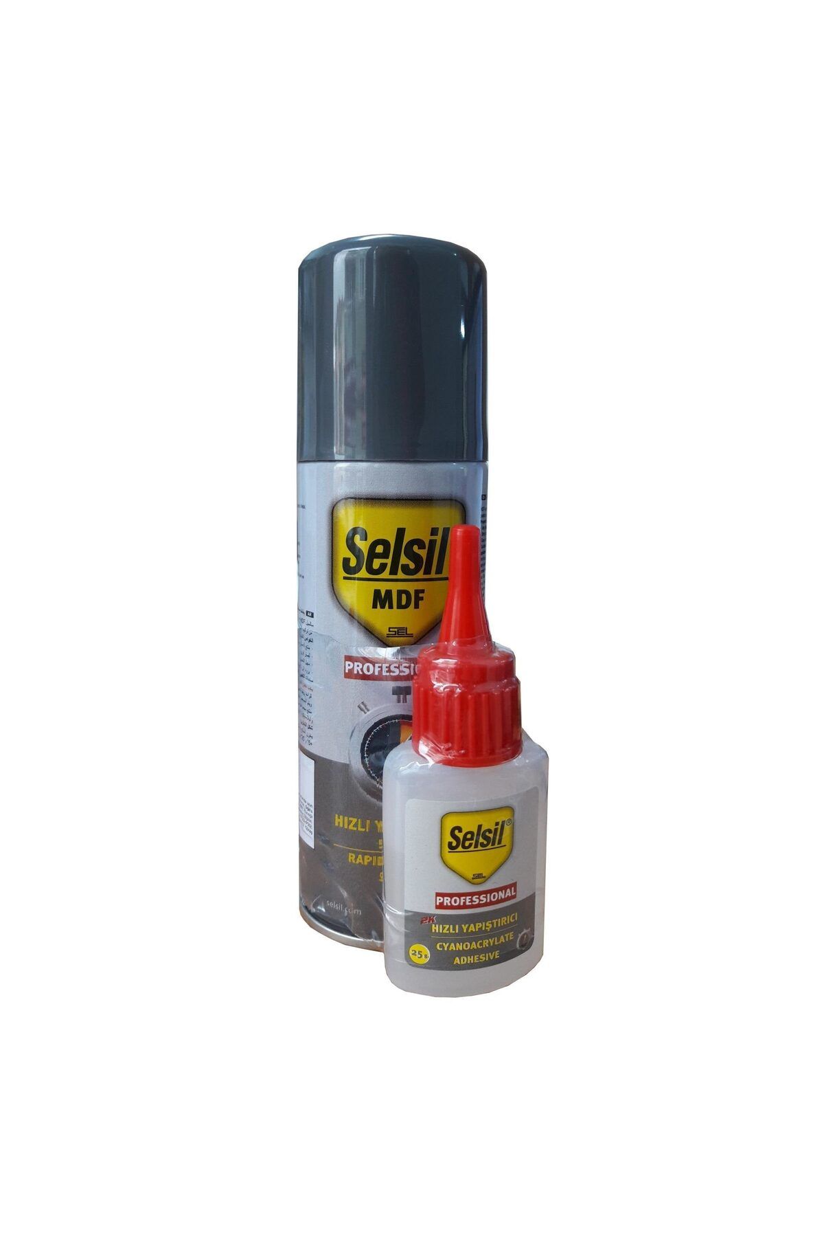 NEZADE STORE Selsil Hızlı Yapıştırıcı 200 ml + 50 gr Set