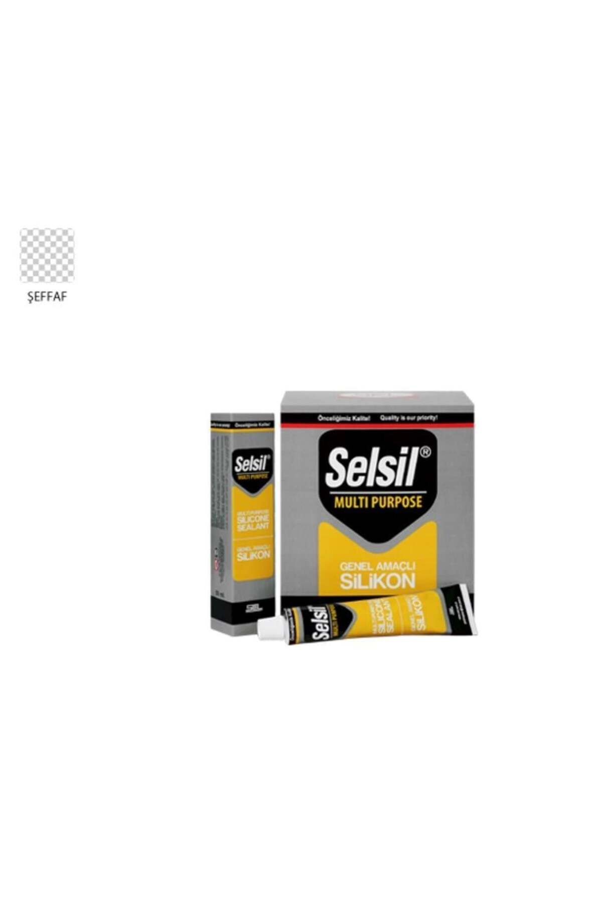 NEZADE STORE Selsil Genel Amaçlı Tüp Silikon 50 ml Şeffaf