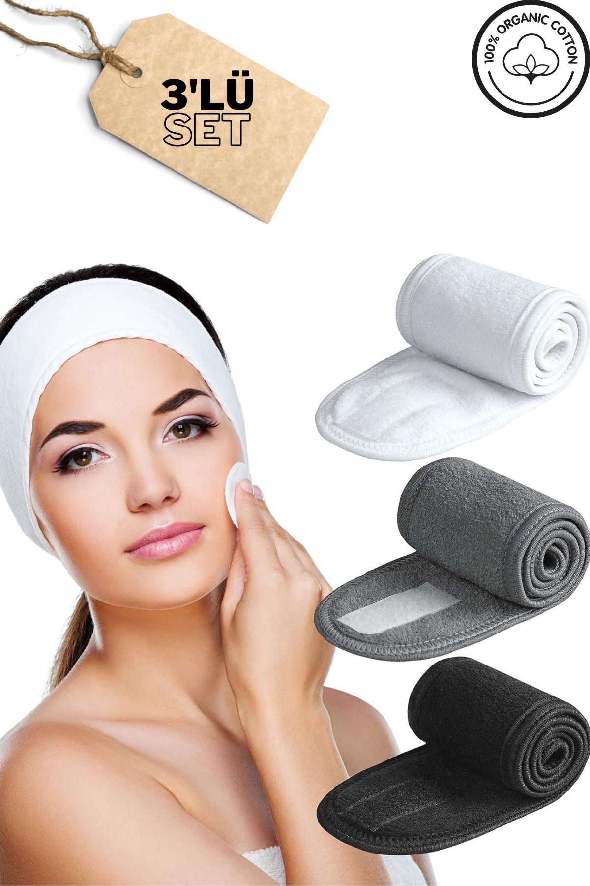 Mokita Home-Women & Men's Headband Set, Makeup, Yoga, Spa, Sports Bandana 1