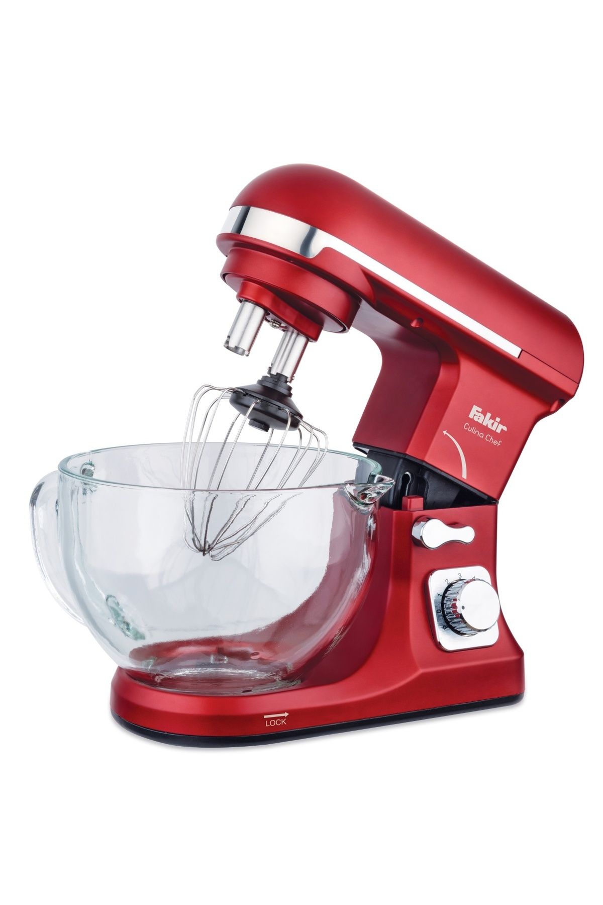 Fakir-Robot de bucatarie Culina Chef, 1000W, Bol 5 L inox, Bol 5 L sticla, Sistem carlige duble, 6 Viteze 5