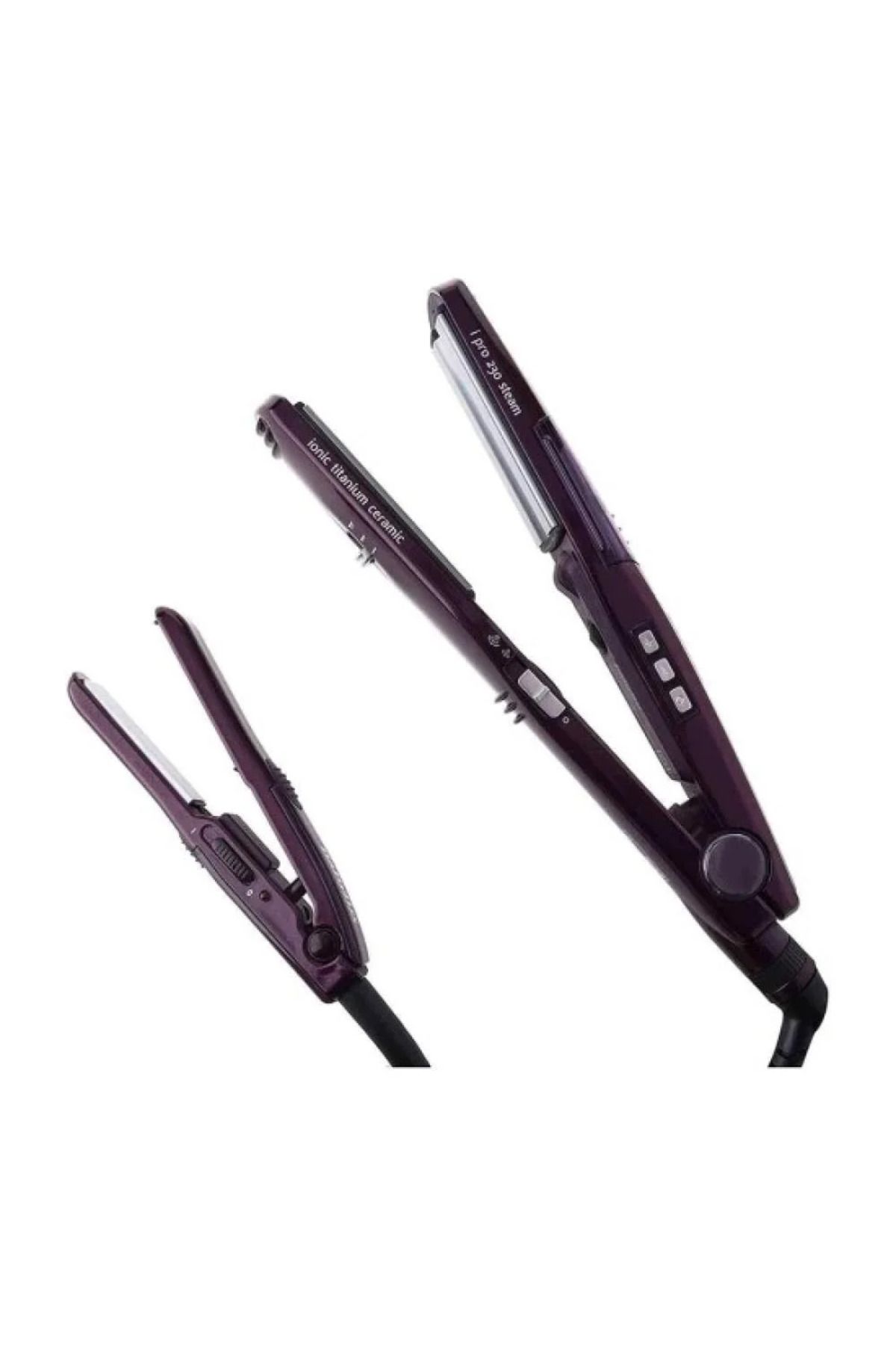 BaByliss Pro-Babyliss Steam  Straightner  Retractable with  mini straightener 3