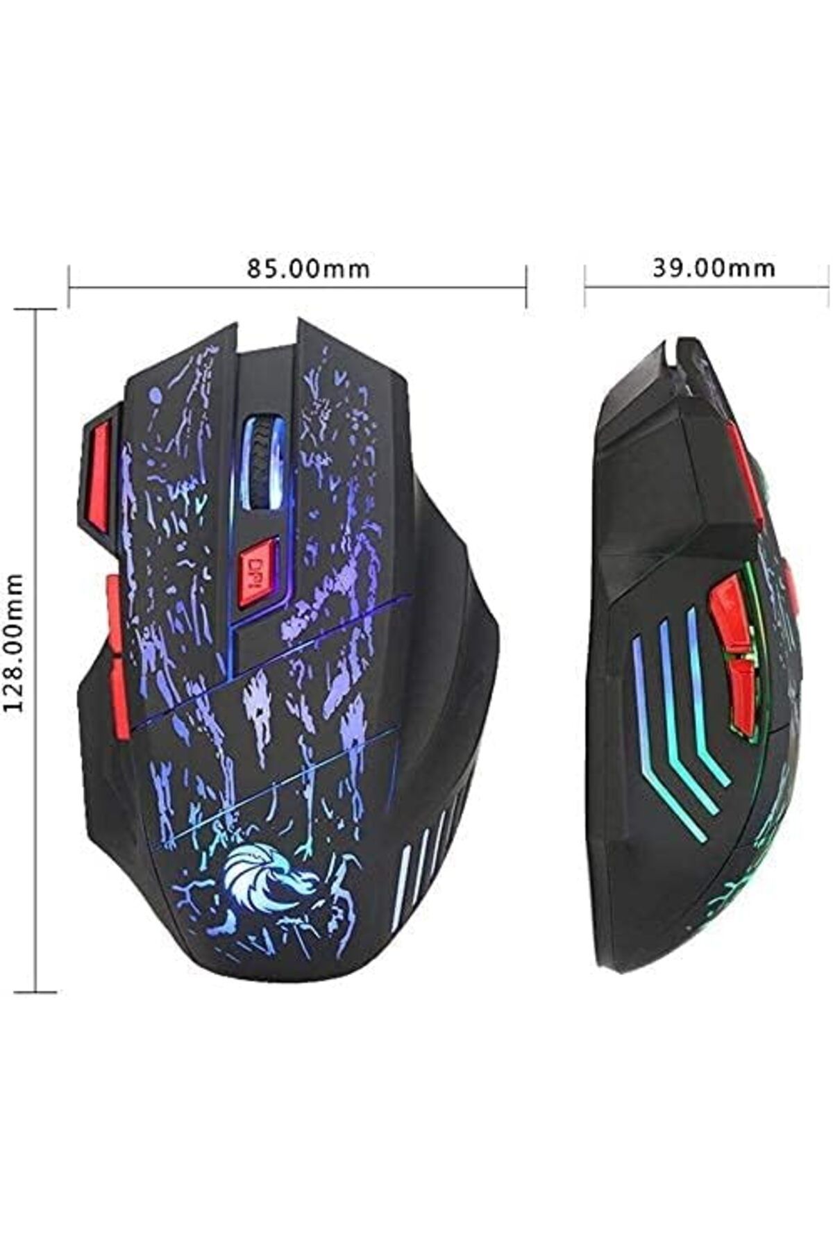 fulina-One-Handed Mechanical Gaming Keypad,Adjusted LED Backlit, Ergonomic Game Controller,With 1.5m Line 5