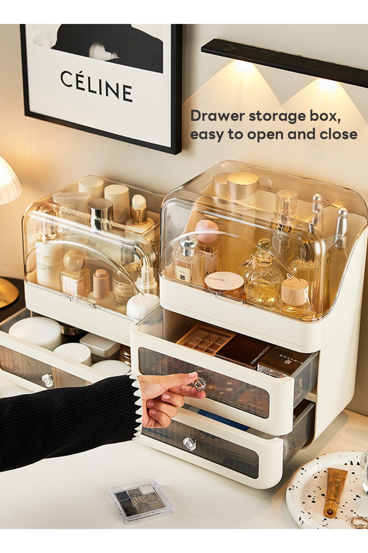 sharpdo-Household Large-Capacity Double-Layer Drawer Storage Box Storage Rack 5