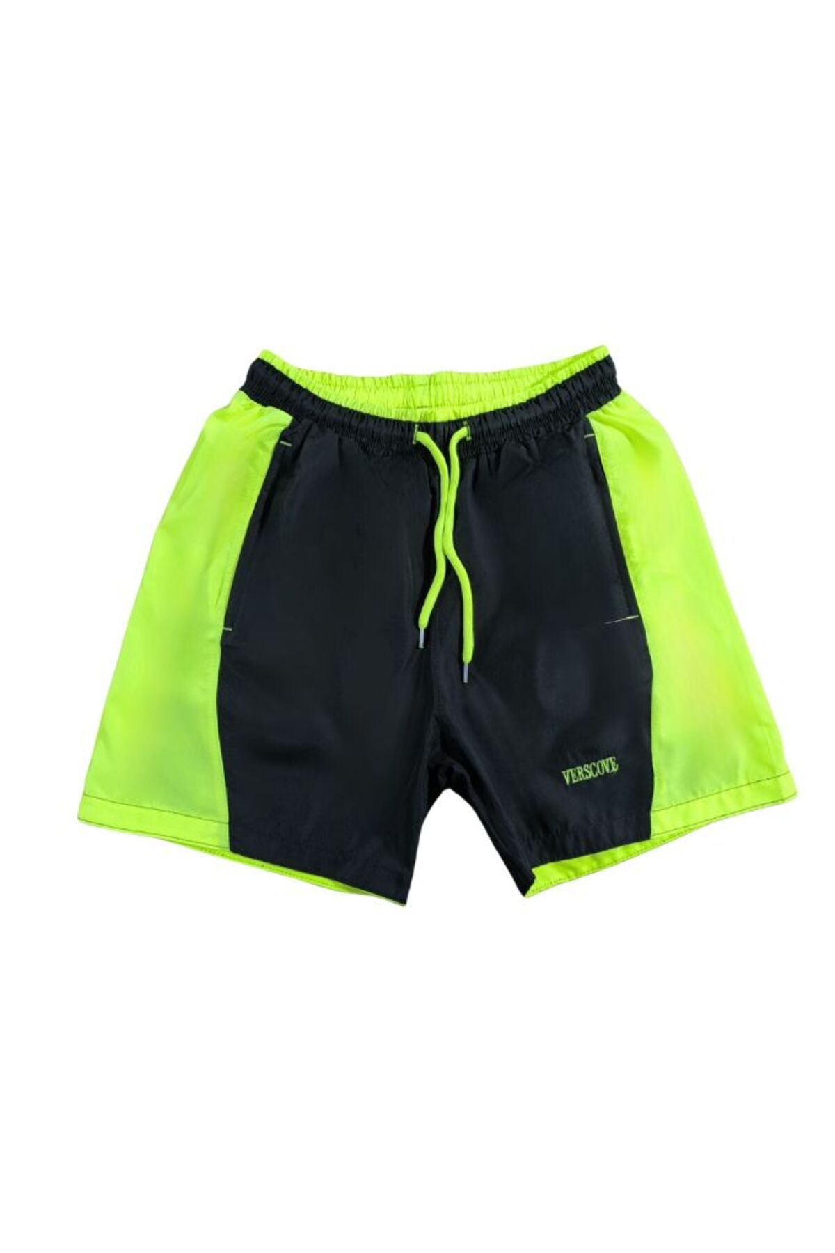 VERSCOVE-Swim Shorts Plus Size Micro Fabric Side Stripe Zipper Pockets Lining Mesh Pool Shorts 3