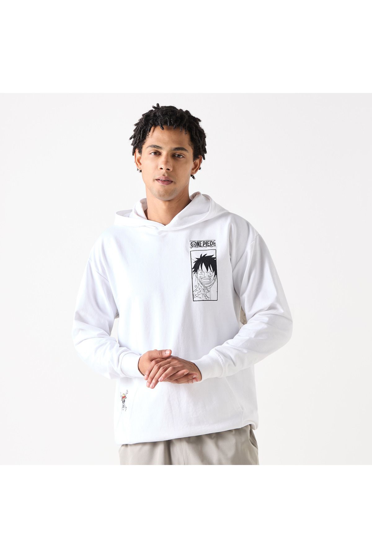 SP Characters-One Piece Print Oversized Hoodie 1