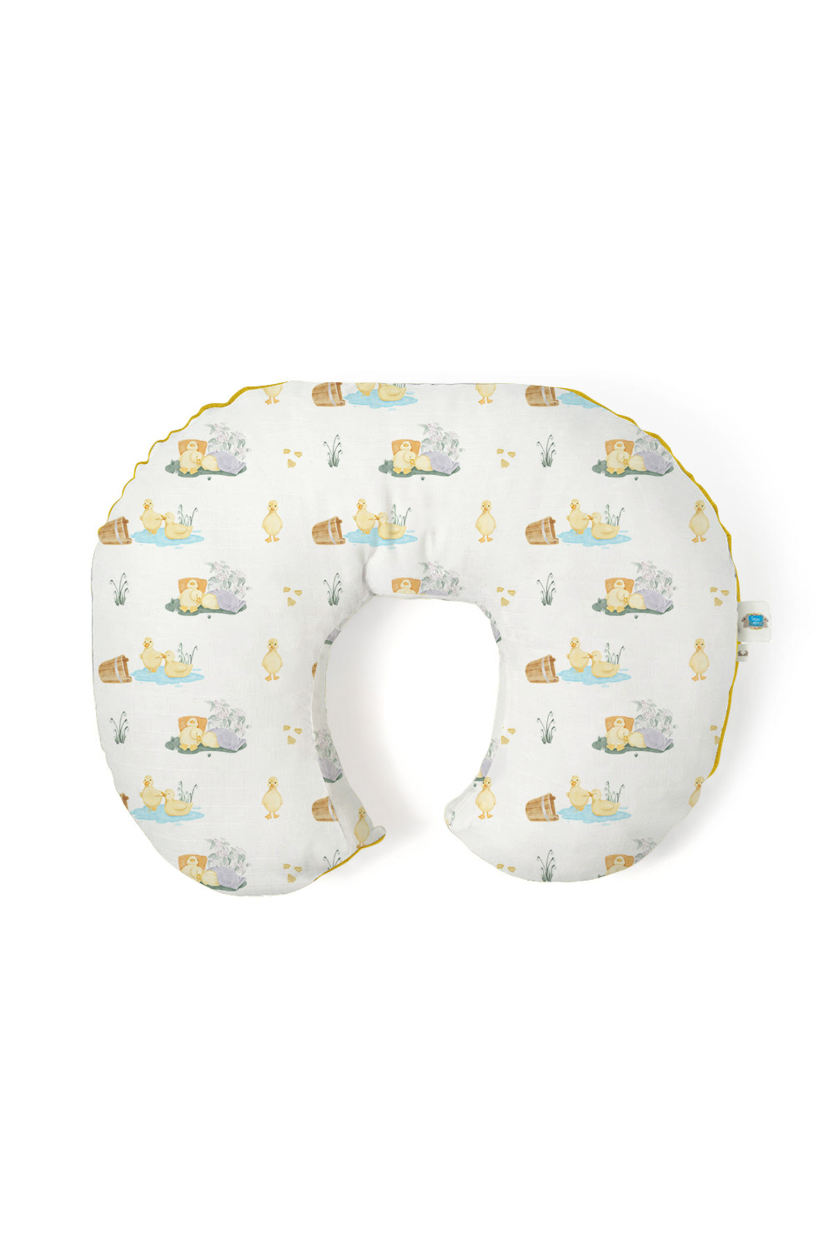 Deux Lapins % 100 Pamuk Müslin Bebek Emzirme Destek Yastığı - Petits Caneton fotoğrafı 2 (önizleme)