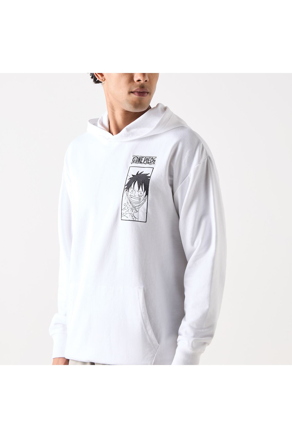 SP Characters-One Piece Print Oversized Hoodie 4