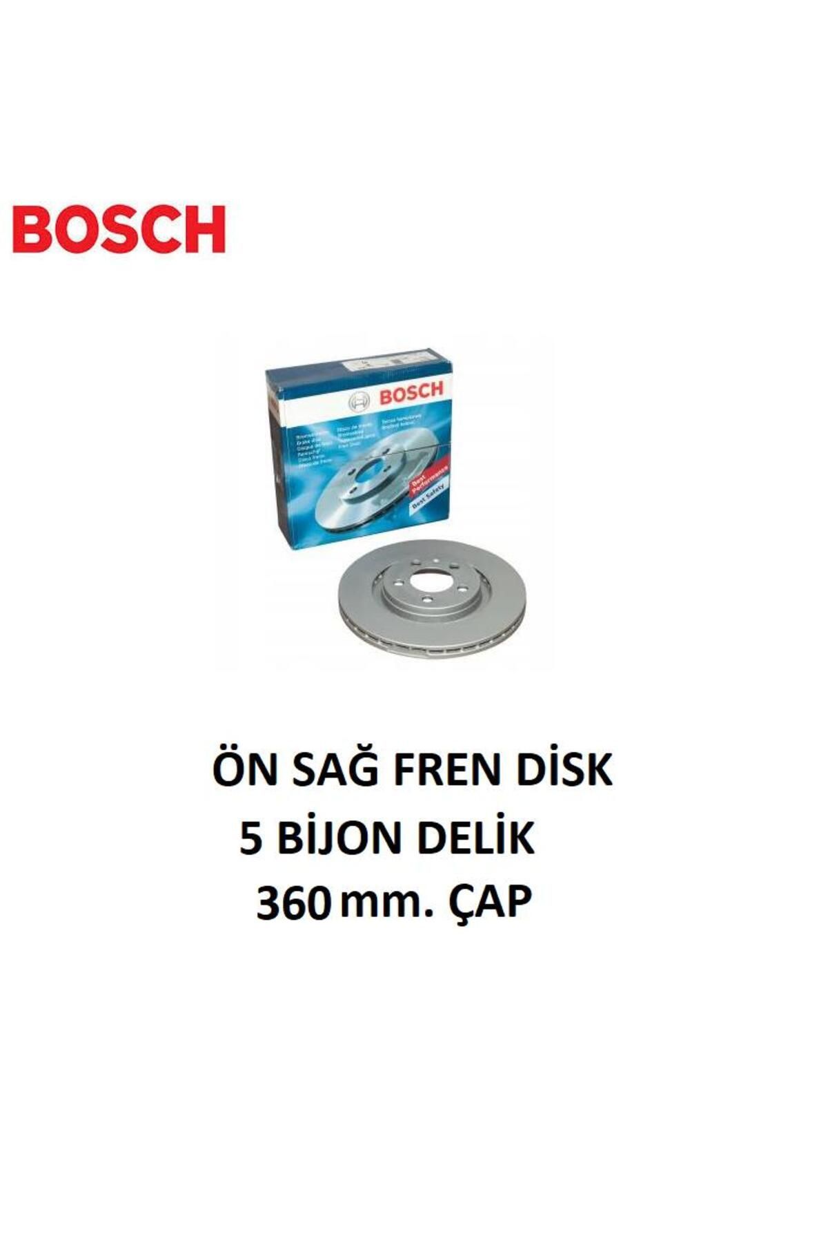 Bosch ÖN SAĞ FREN DİSK PORSCHE PANAMERA 970 2009/2016 97035140400 0986479D23 BOSCH