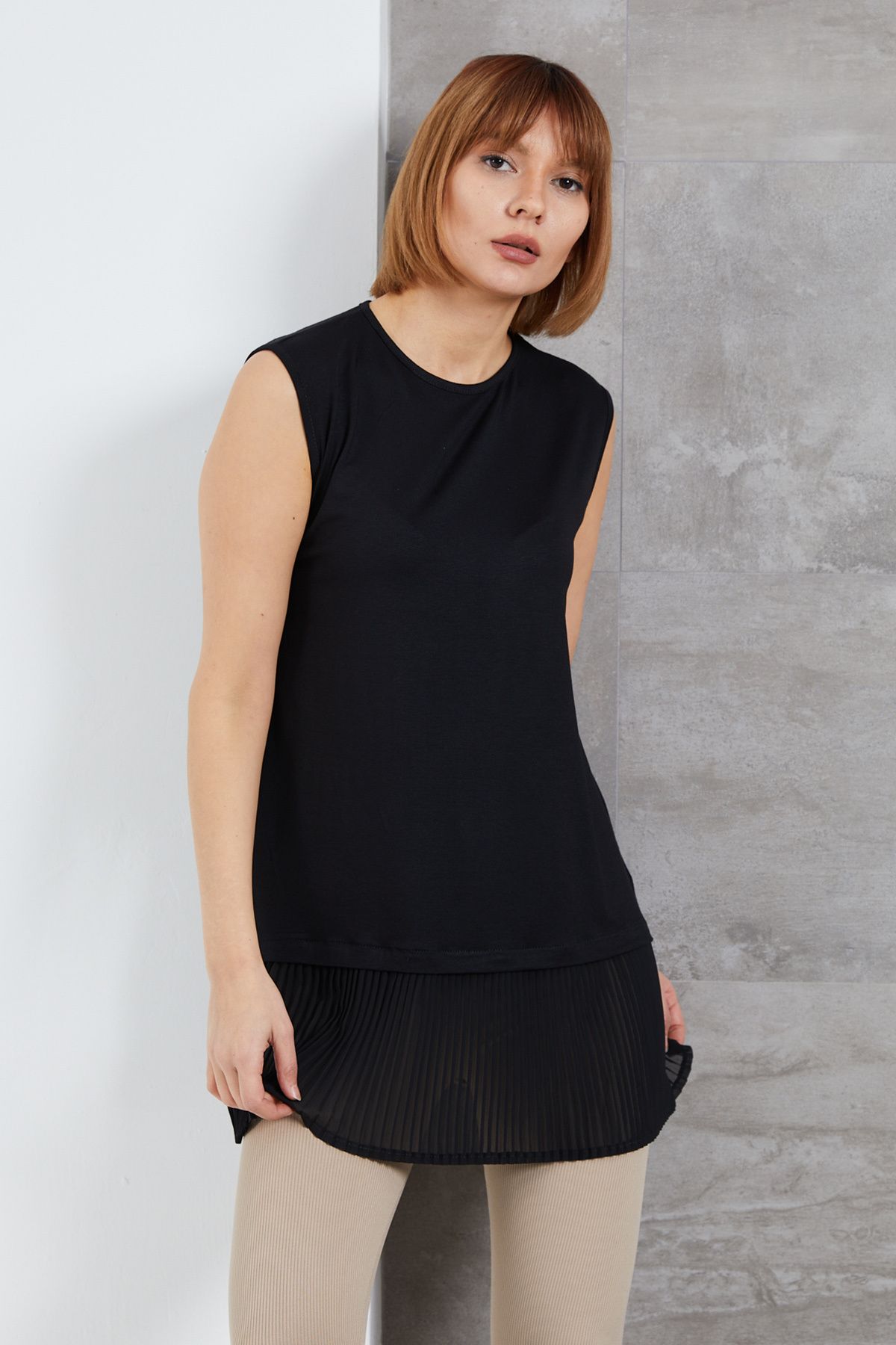 DPARİS-Pleated Sleeveless Dressing 5