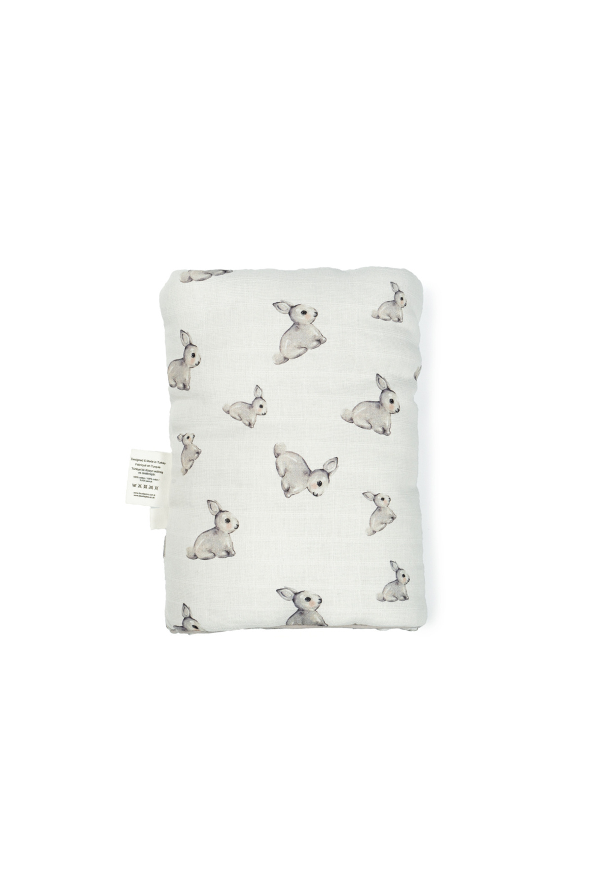 Deux Lapins % 100 Pamuk Pratik Silindir Emzirme Kol Destek Yastığı - Iconique Lapin fotoğrafı 5 (önizleme)