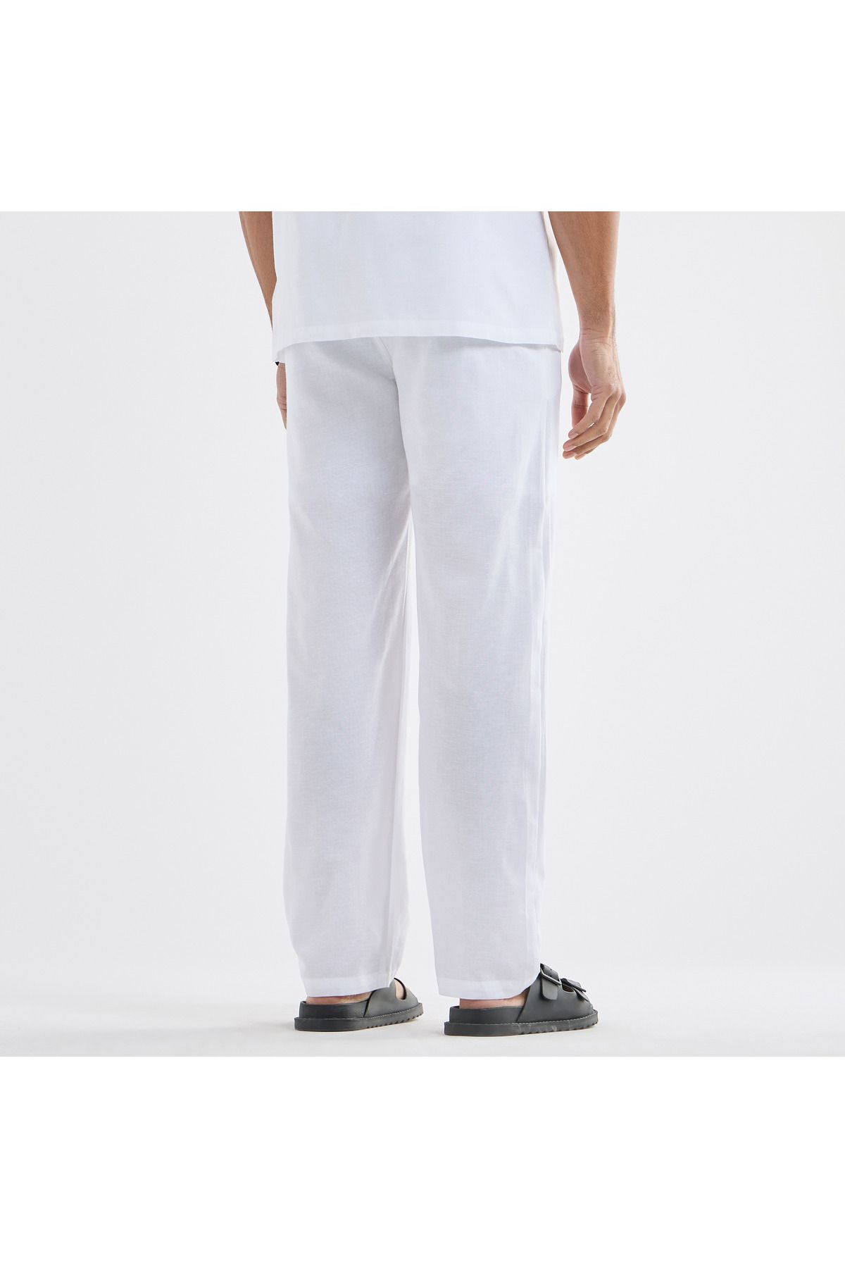 FAV-Pants With Drawstring Closure And Pockets 3